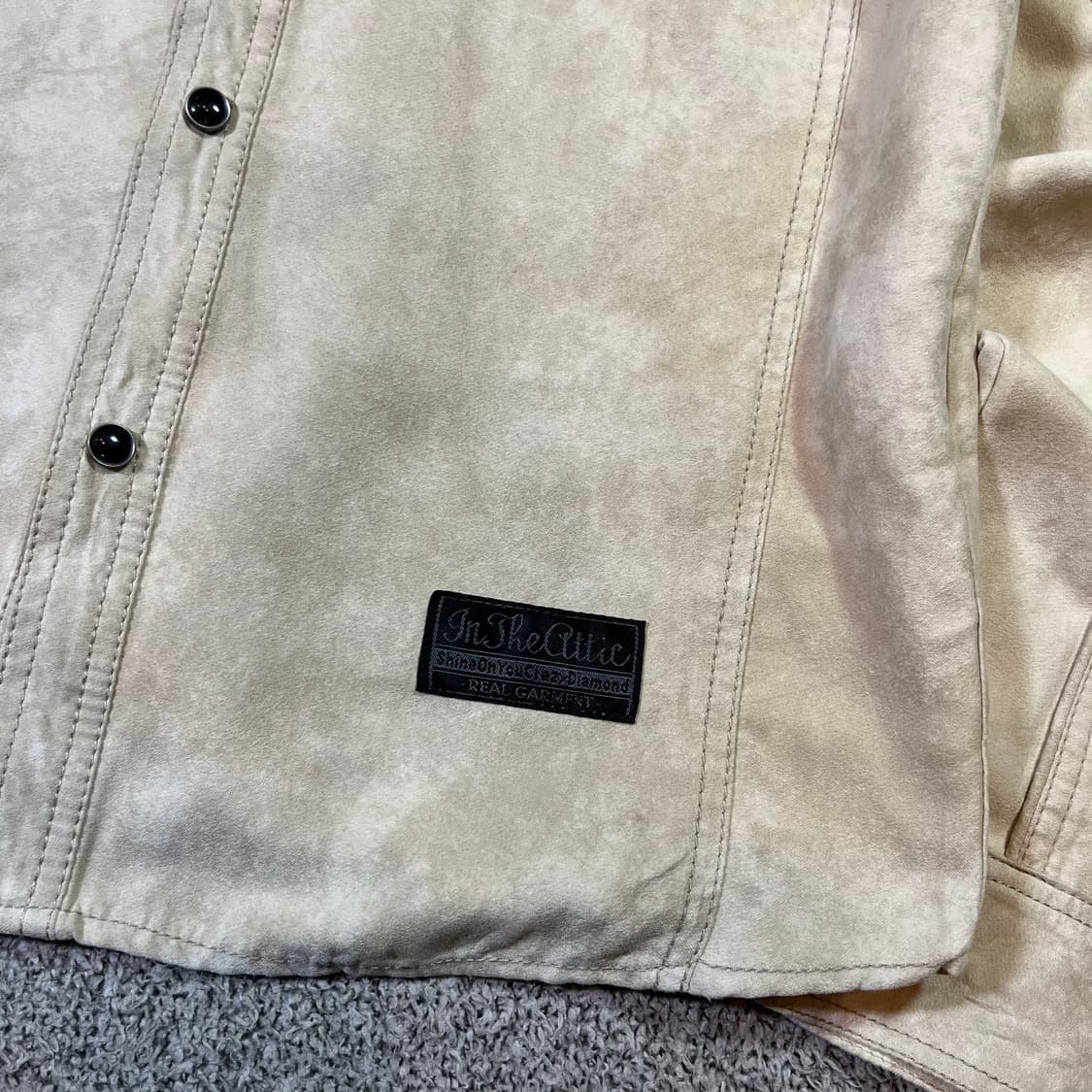 in the attic 롤링 스톤즈 우먼 스웨이드 웨스턴 셔츠 상품이미지4