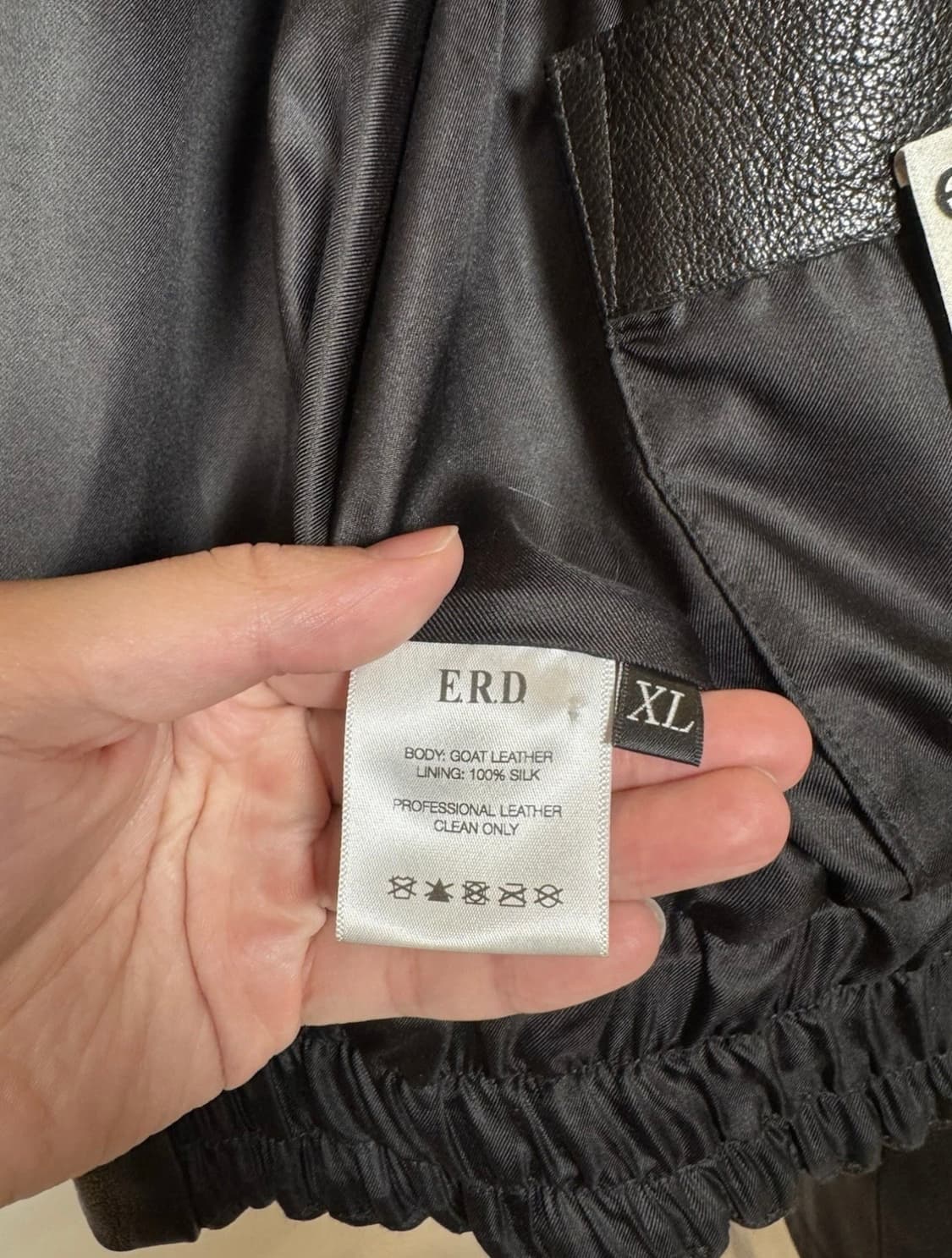 (XL) ERD 앙팡리쉬데프리메 오피움 덴 프랭크 레더 자켓 상품이미지6