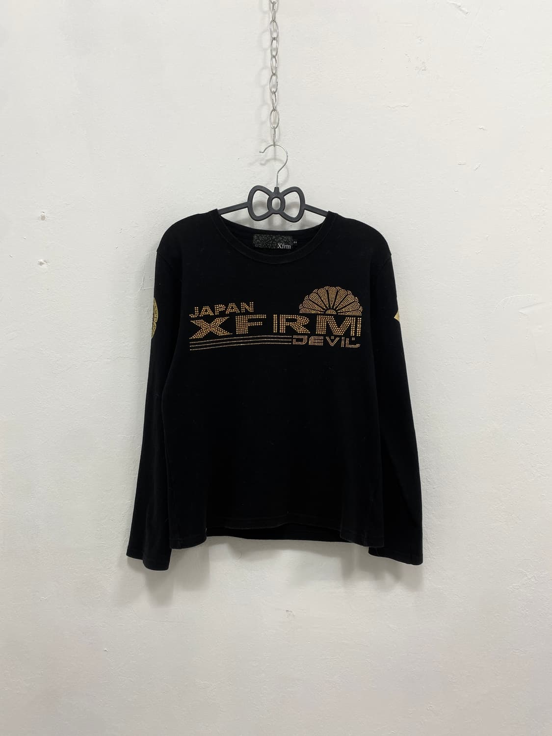 [X-FRM] y2k 펑크 골드 큐빅 롱슬리브 상품이미지3