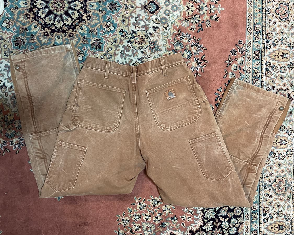 칼하트 더블니 워크팬츠 퀄팅 안감 상품이미지3