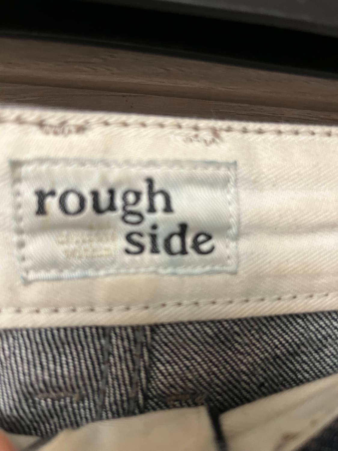 [1] 러프사이드 드레이프 데님 팬츠 원워시드 상품이미지4