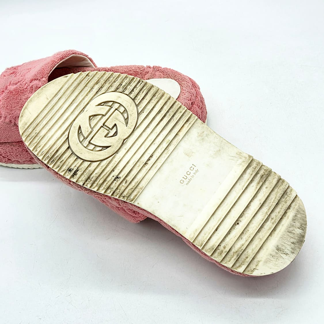 구찌 우먼스 GG 플랫폼 슬라이드 샌들 와일드 로즈 (38) 상품이미지3