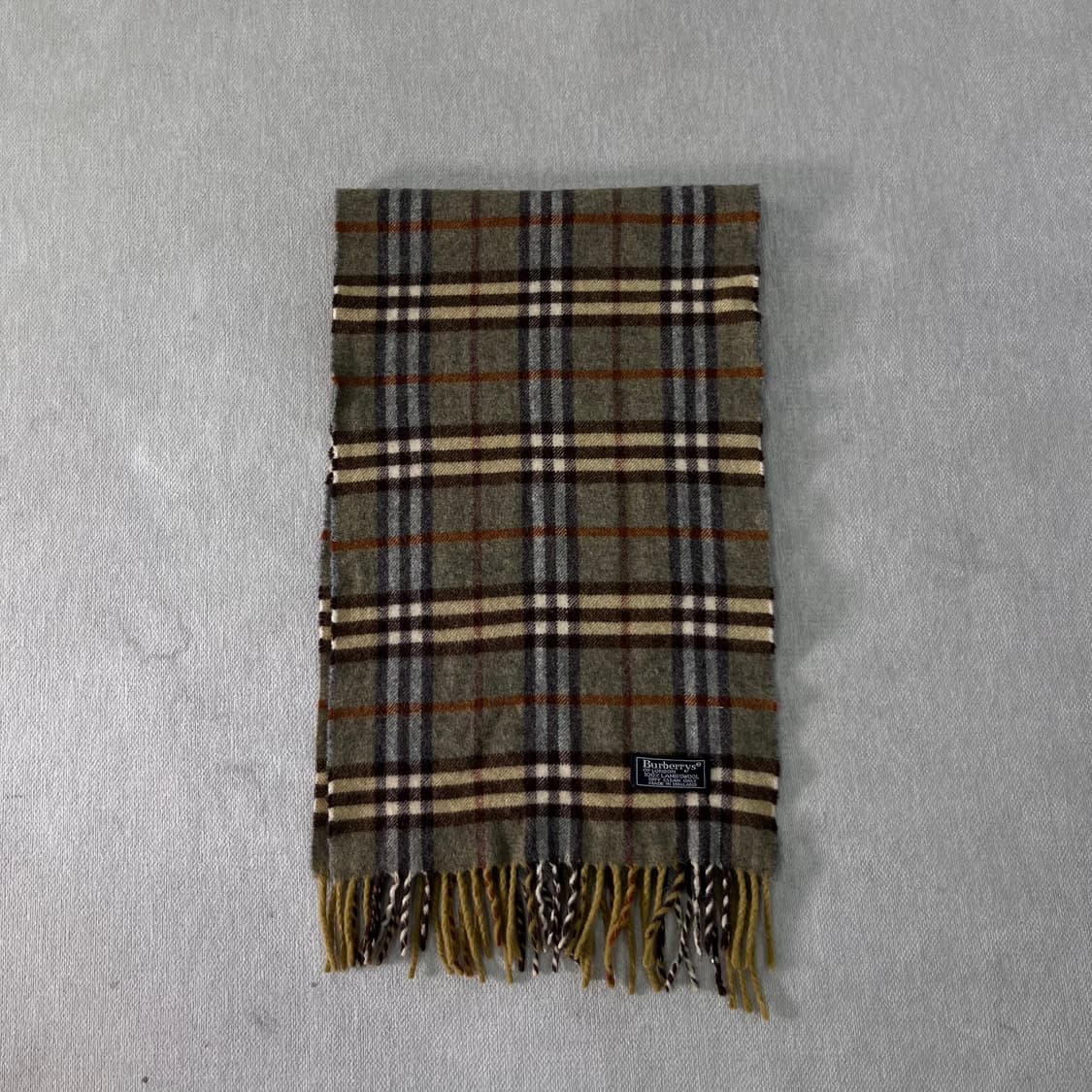 버버리 노바체크 램스울 그린 머플러  상품이미지2