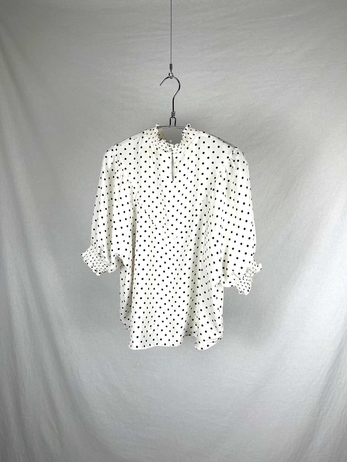 Vintage 도트패턴 7부 슬리브  상품이미지3