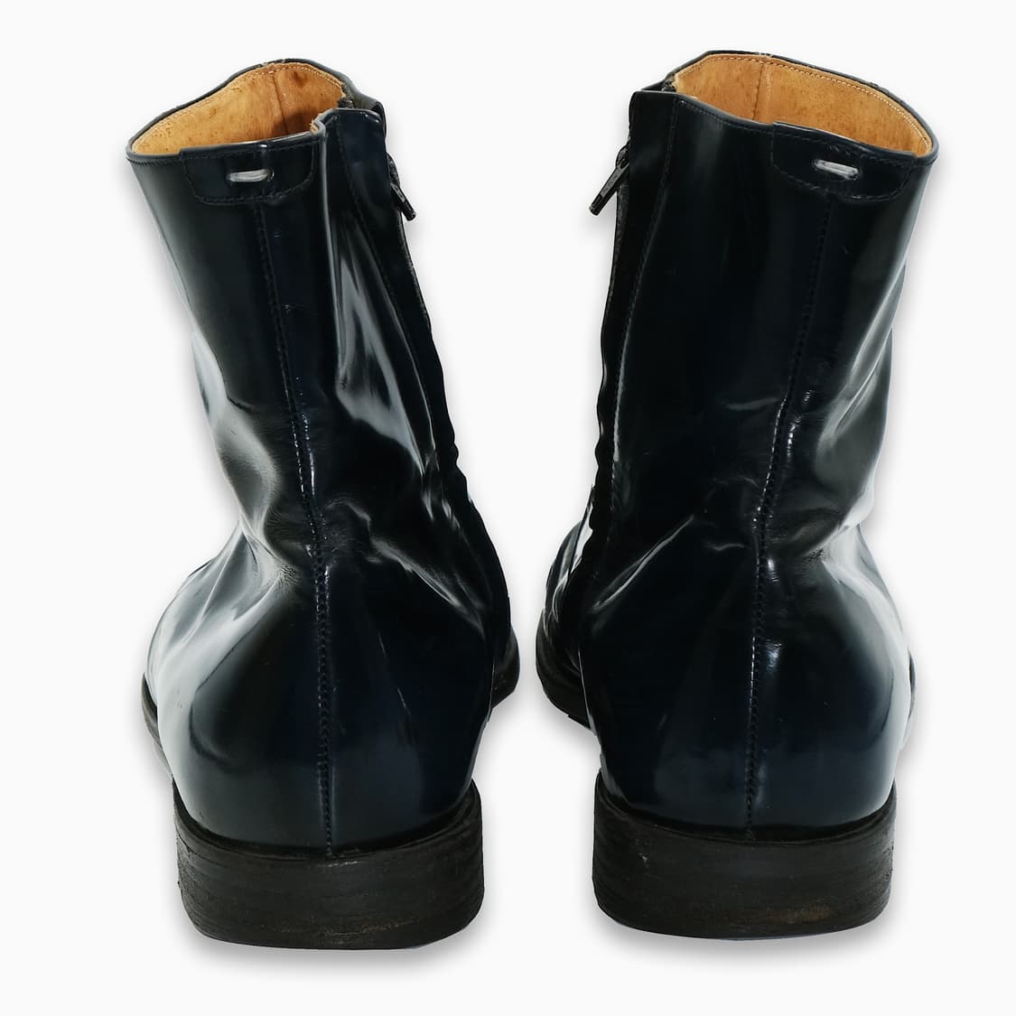 메종 마틴 마르지엘라 폴리시드 레더 사이드 지퍼 부츠 43(280) BT 상품이미지4