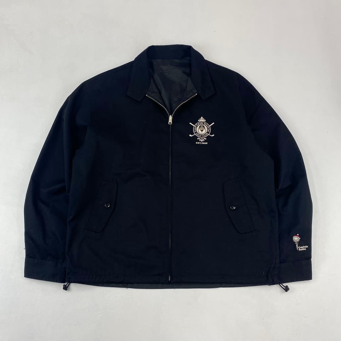 캡틴산타 폴리 빅로고 블랙 리버시블 스윙톱 자켓 (105) 상품이미지1