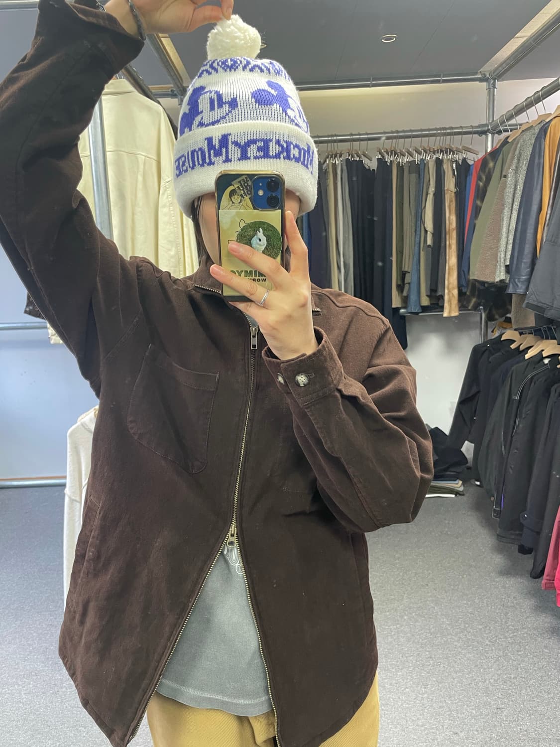 Mickey mouse pom pom beanie 상품이미지5