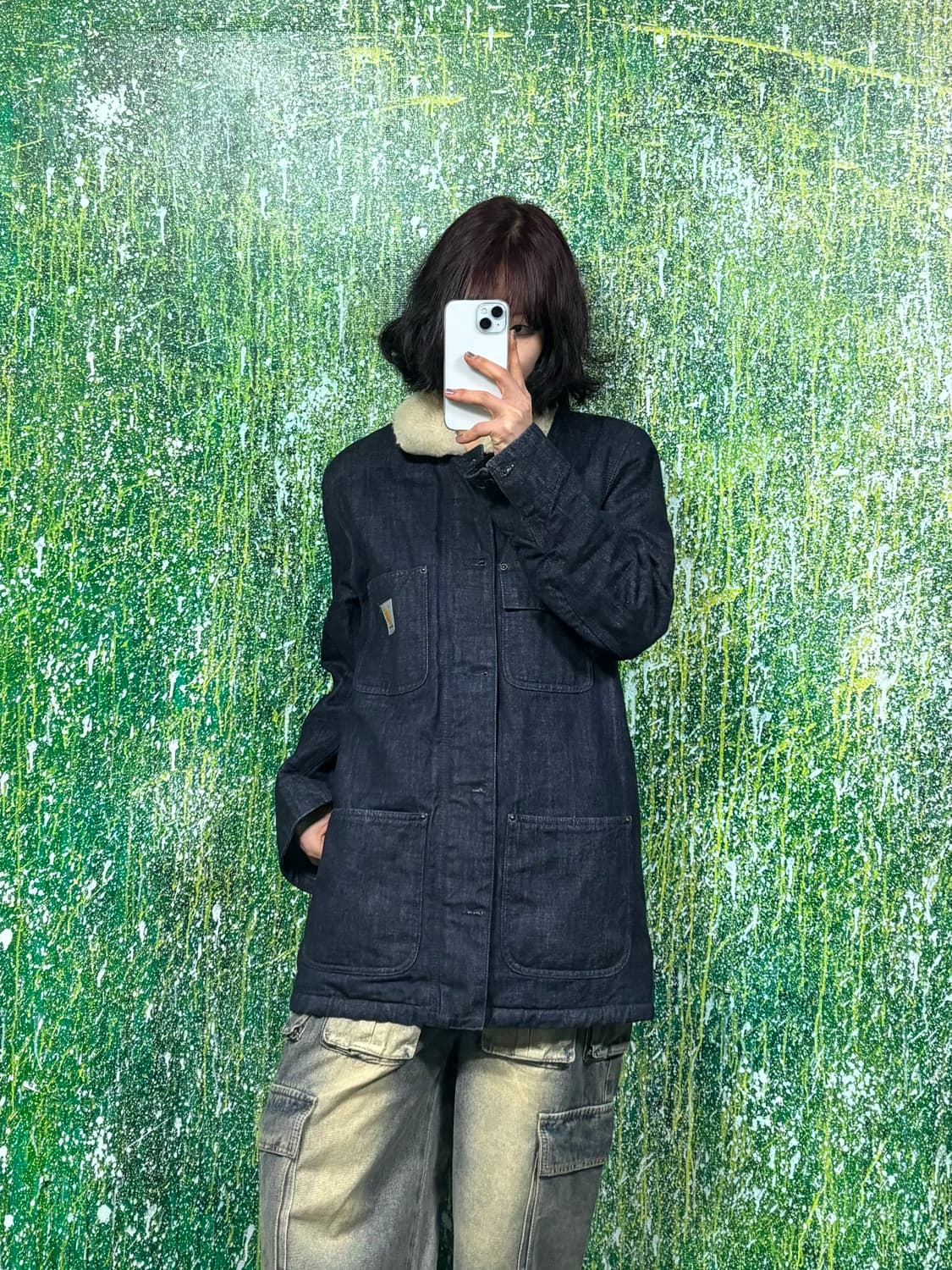 칼하트 데님 양털자켓 상품이미지2