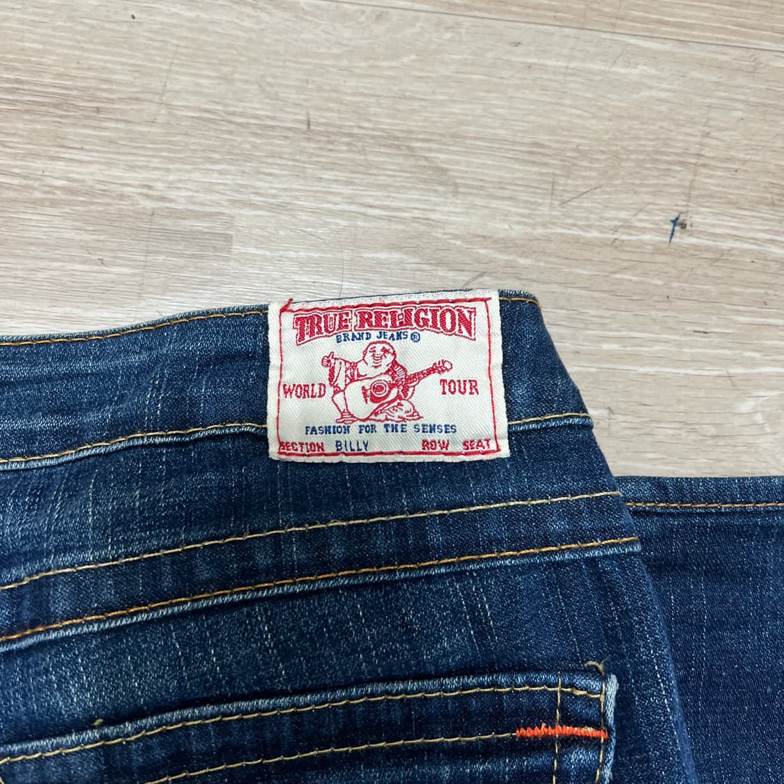 트루릴리전 여성 워싱 스티치 빌리진 부츠컷 데님 청바지 [진청] 30 상품이미지5