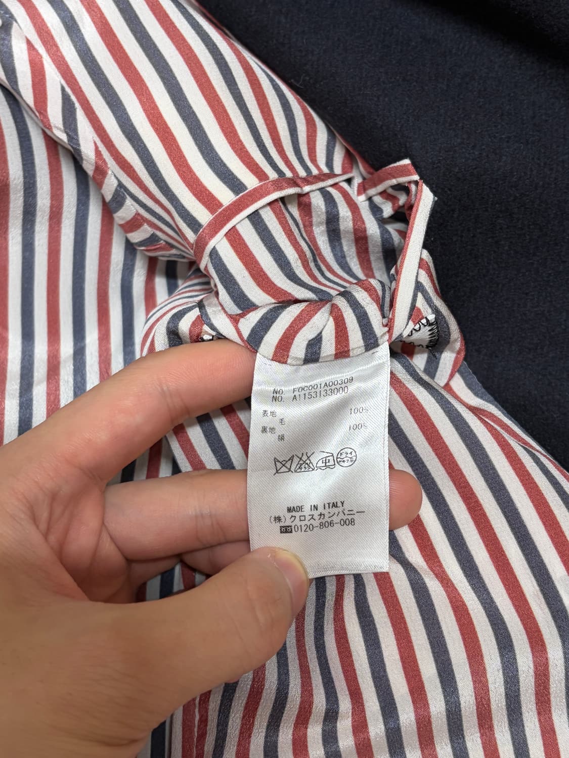 (새거급) 톰브라운 여성 캐시미어 금장 코트 38 상품이미지7