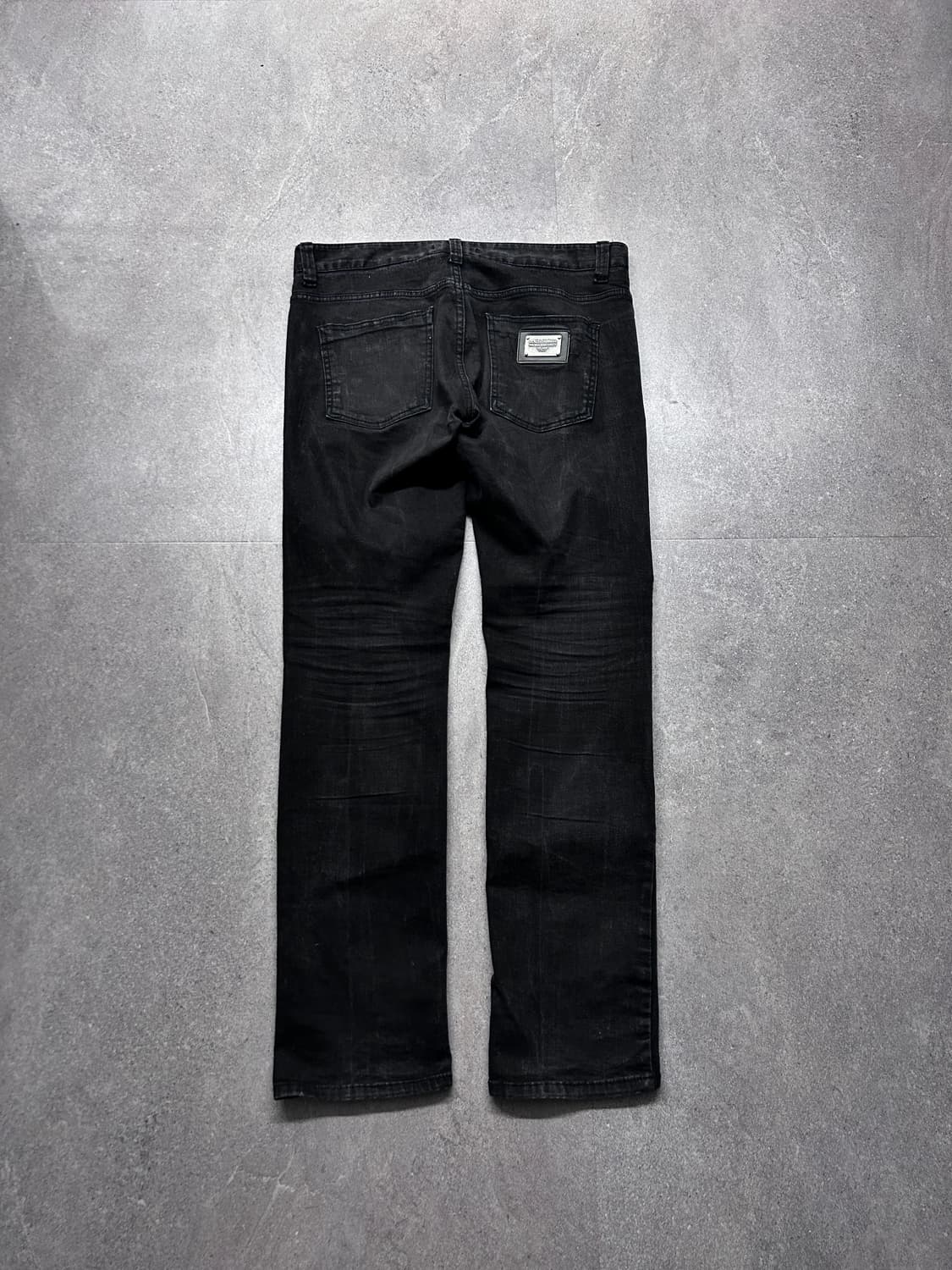 돌체앤가바나 롱 블랙 워싱 데님 팬츠 상품이미지6