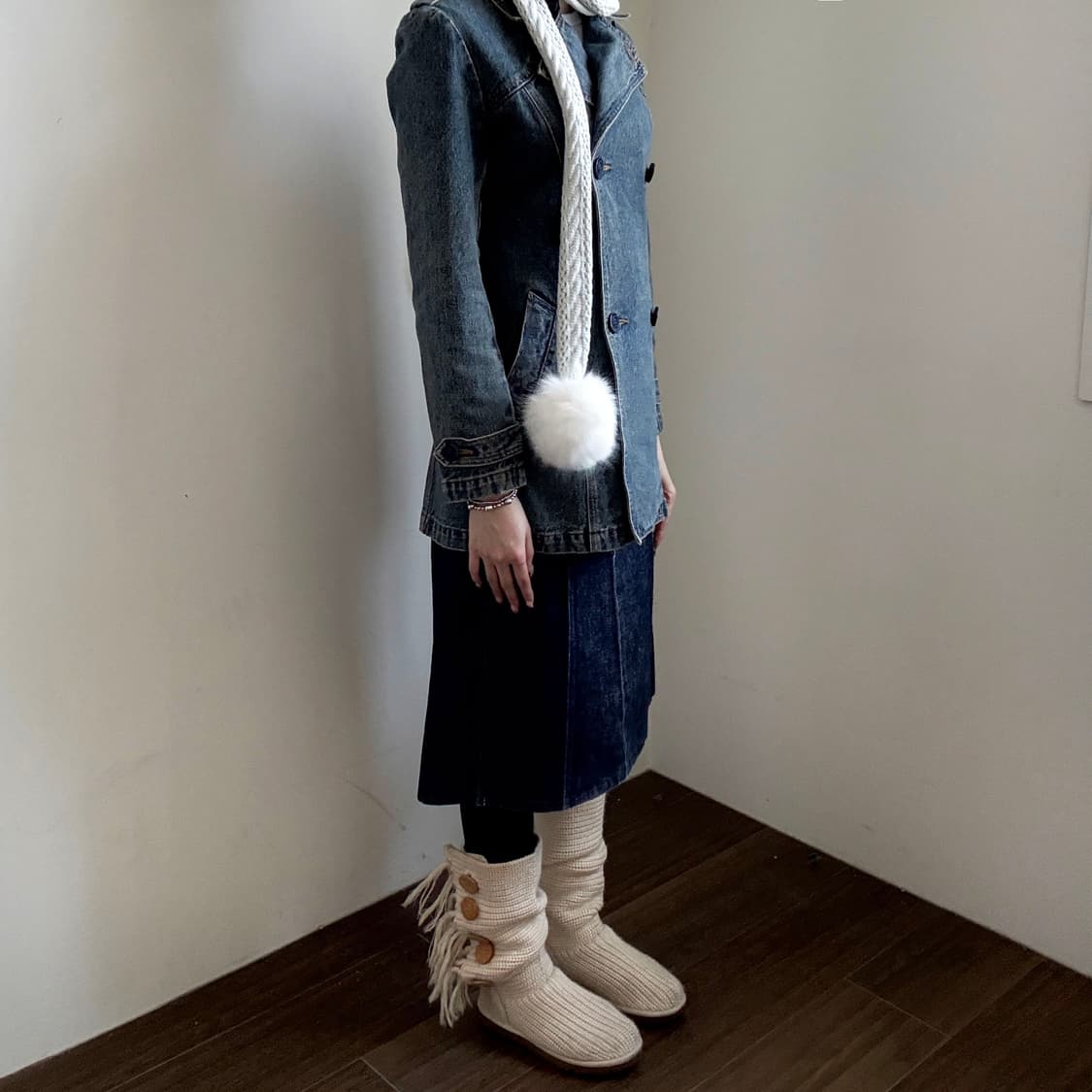 Denim Double Coat 상품이미지2