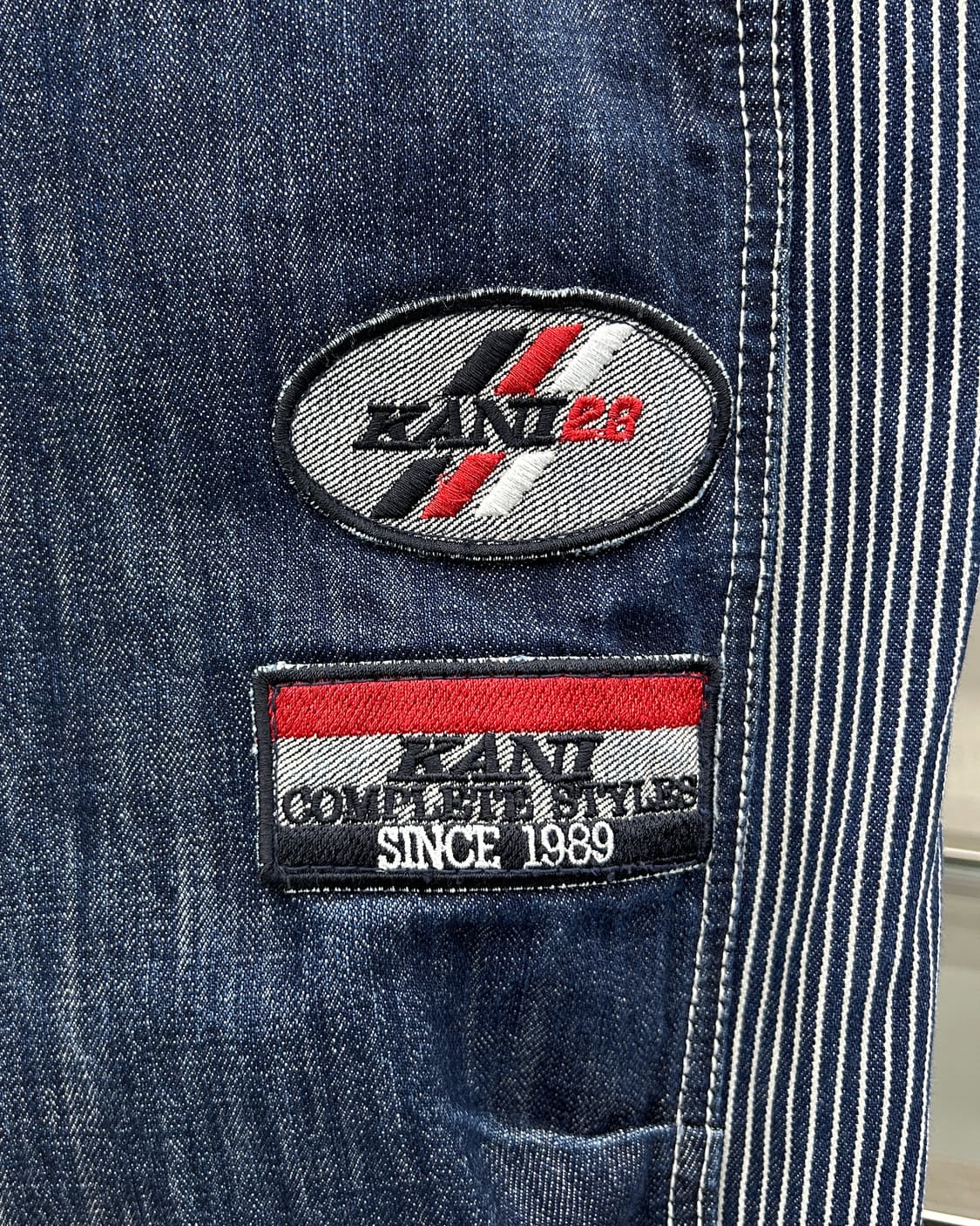 칼 카니 00s 멀티 패치 인디고 데님 팬츠 상품이미지8