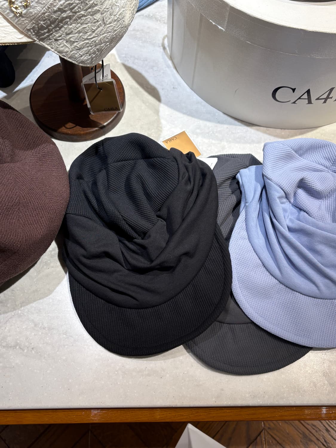 CA4LA  드레이프 니트 캡 상품이미지1