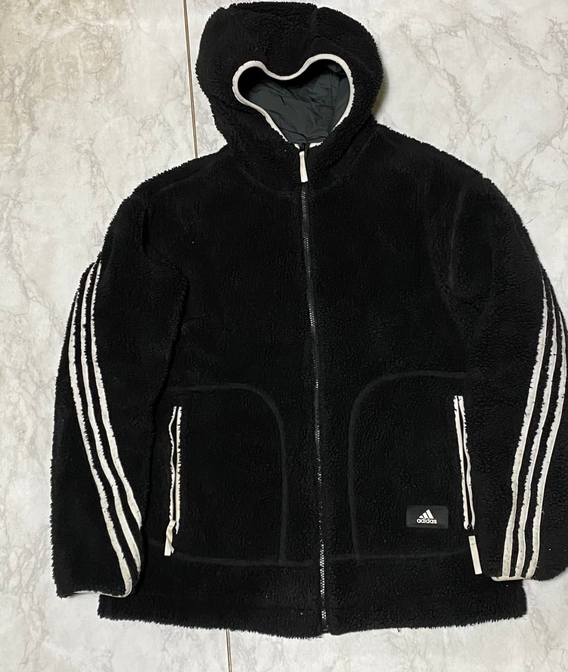 아디다스 후리스 양면 리버시블 패딩 105 사이즈 상품이미지6