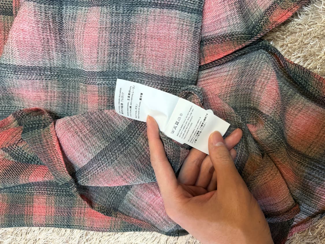 아워레가시 버로우드 빅 럼버체크 셔츠 48 상품이미지8