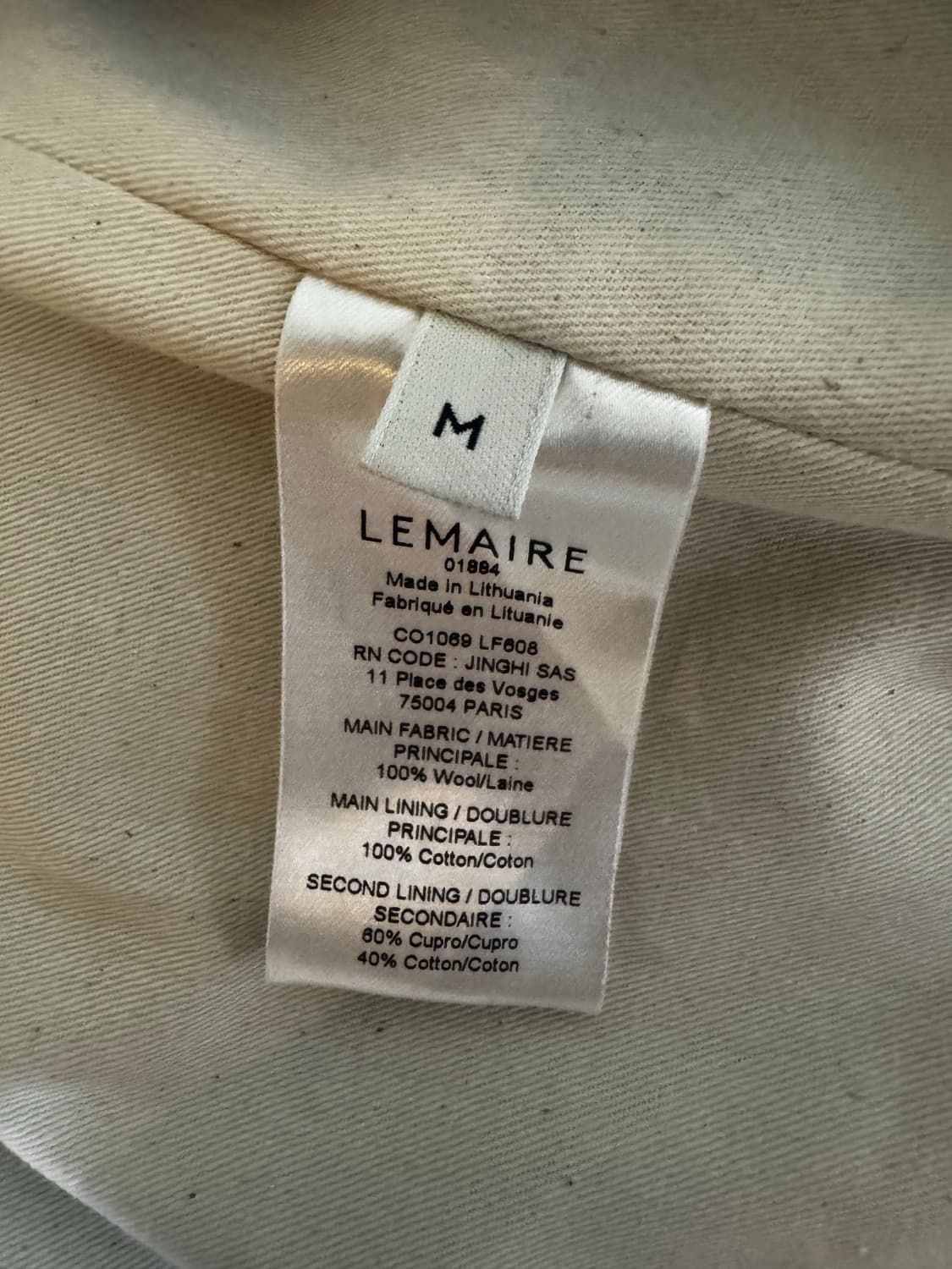 Lemaire Short Maxi DB Coat M 상품이미지8