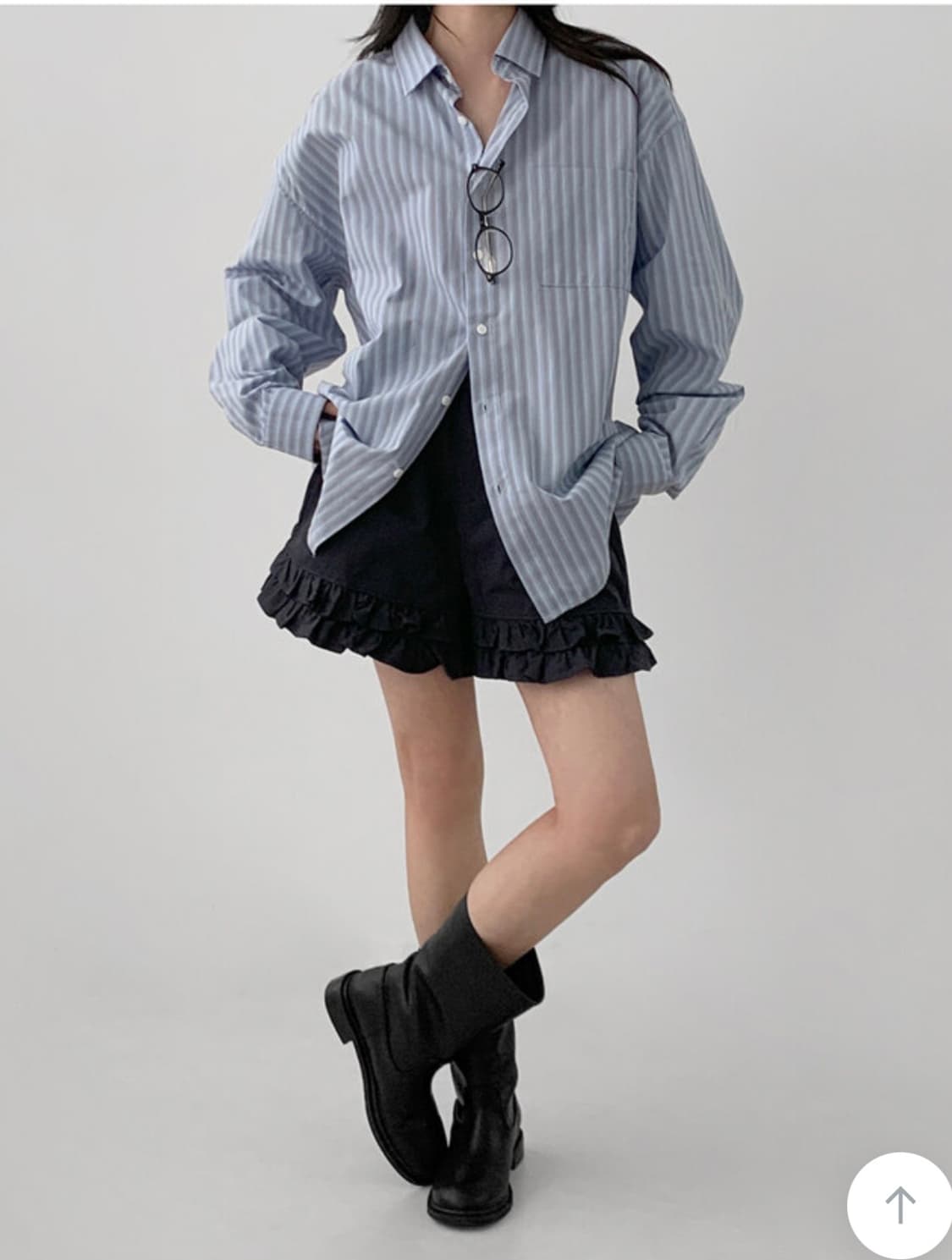 매니크 마르텔 프릴 코튼 숏 팬츠 상품이미지7