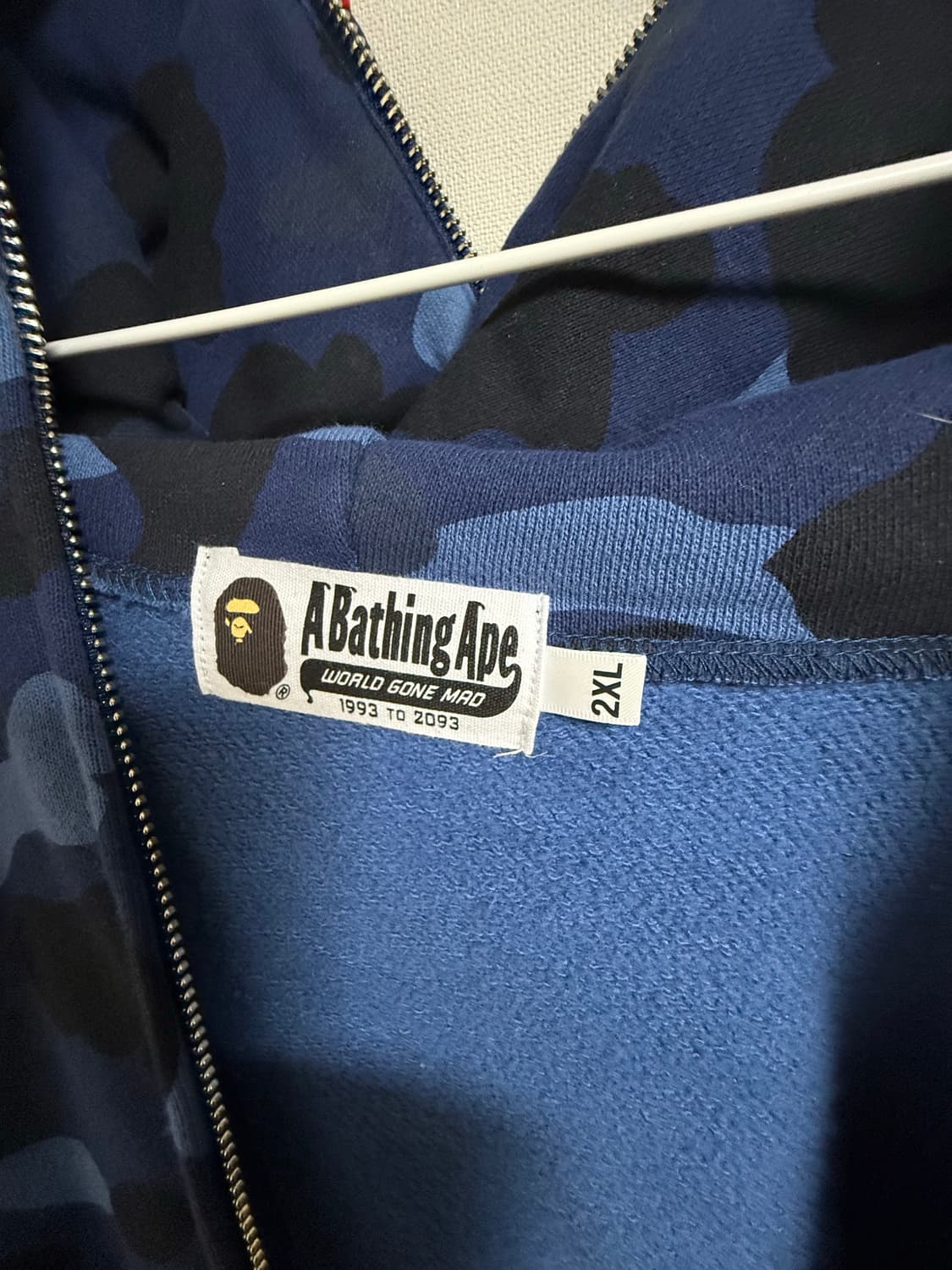 베이프 샤크후디 청색 상품이미지3