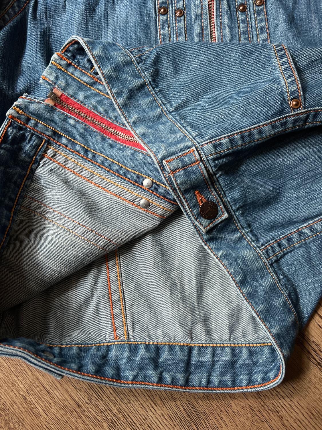 [M]Blue Buck 유니온메이드 플리츠 데님 트러커 자켓 상품이미지6