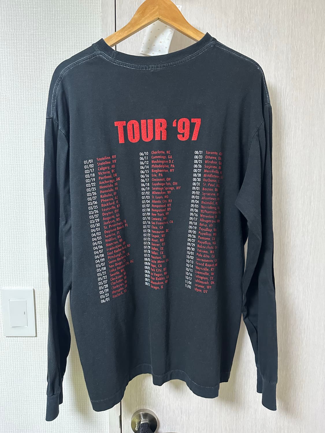 블라인드파일즈 투어 97 롱슬리브 2 사이즈 상품이미지2