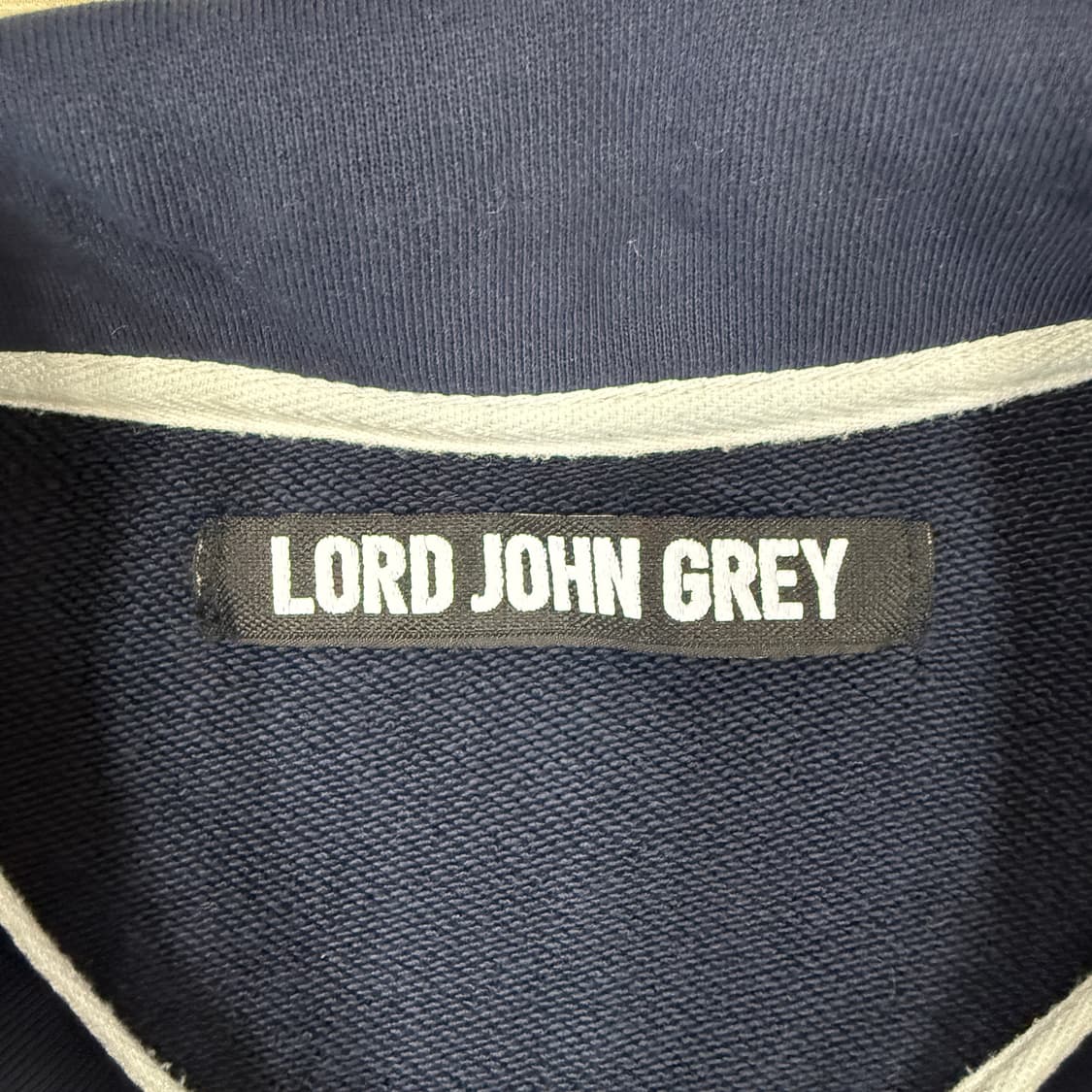 (XL)로드존 그레이 LORD JOHN GREY 하프집업 맨투맨(네이비) 상품이미지2