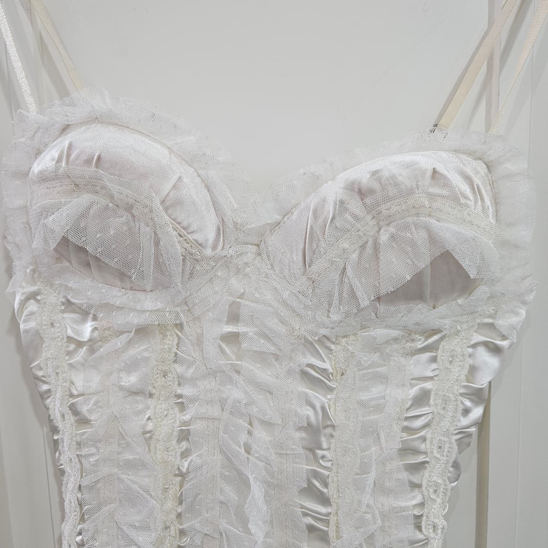 화이트 레이스 코르셋 나시 상품이미지3