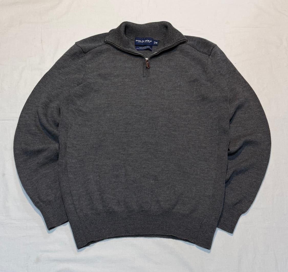 폴로 랄프로렌 반집업 울 니트 그레이 상품이미지1