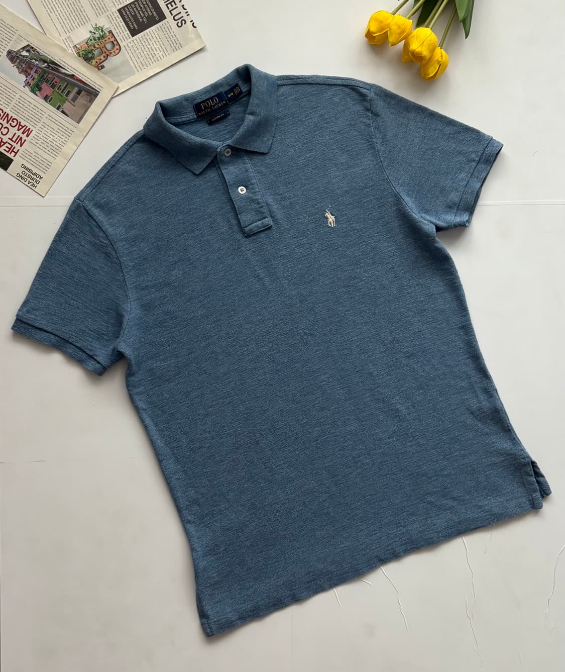 Polo 폴로랄프로렌 멜란지 블루 PK 카라티  상품이미지1