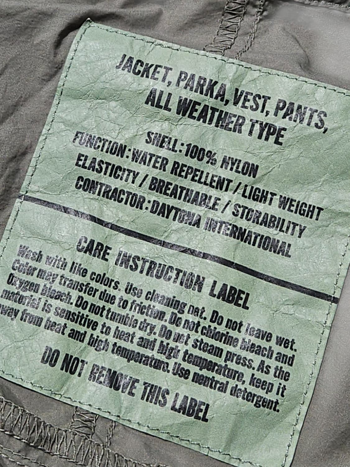 프릭스스토어 미군 Level 5 바람막이 자켓 L 상품이미지5