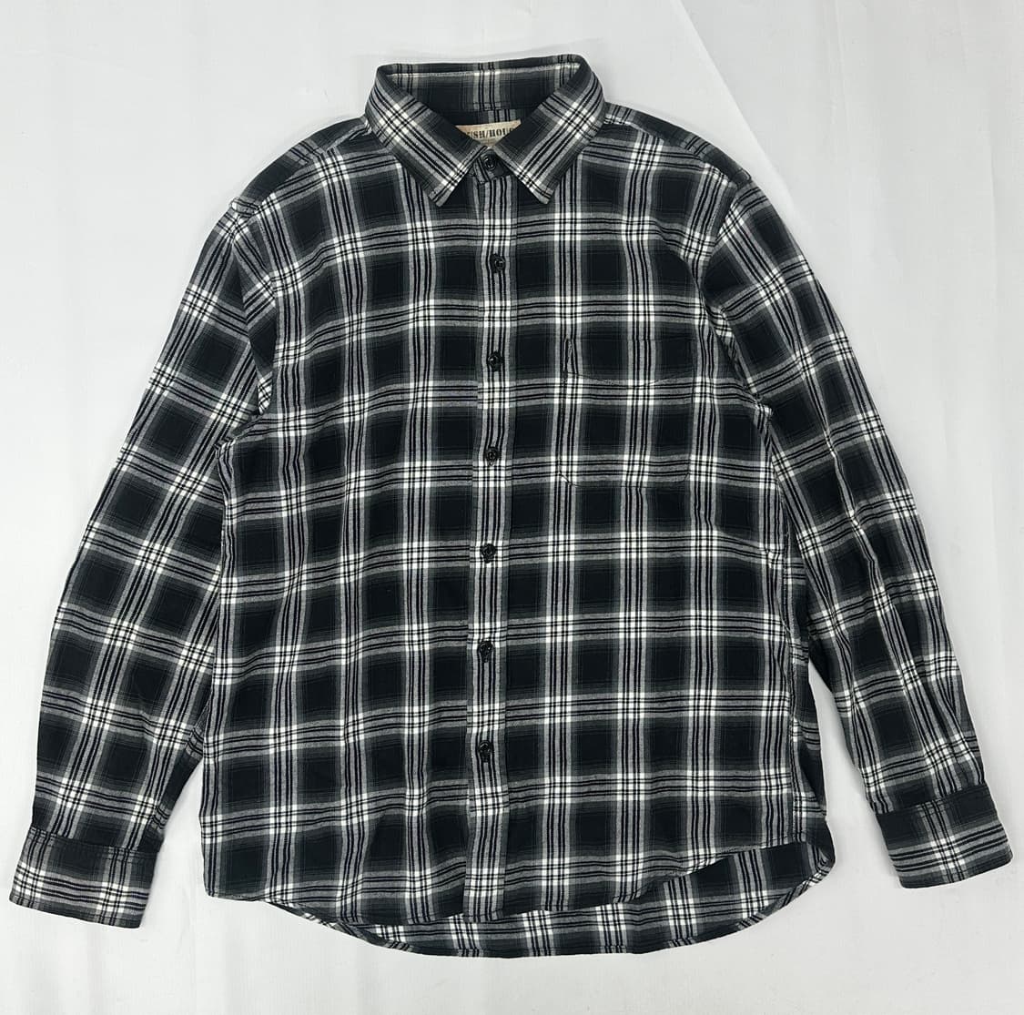 JPN 일본빈티지 Y2K 프린팅 후드티 깅엄 체크셔츠 코디세트  상품이미지5