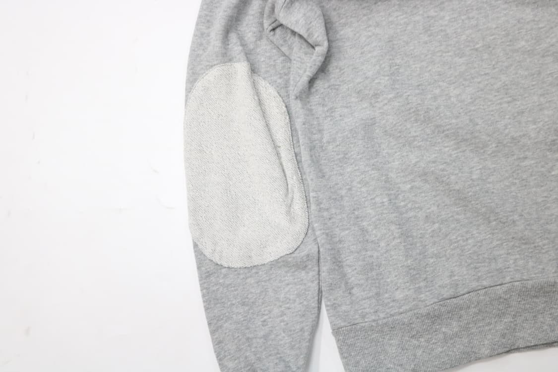 네넷(Ne-net) 빈티지 고양이 패치워크 엘보 패치 그레이 맨투맨 상품이미지7