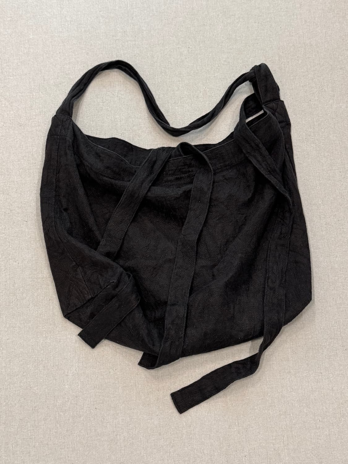 Klasica 우븐 자가드 린넨 리본 숄더백 상품이미지1