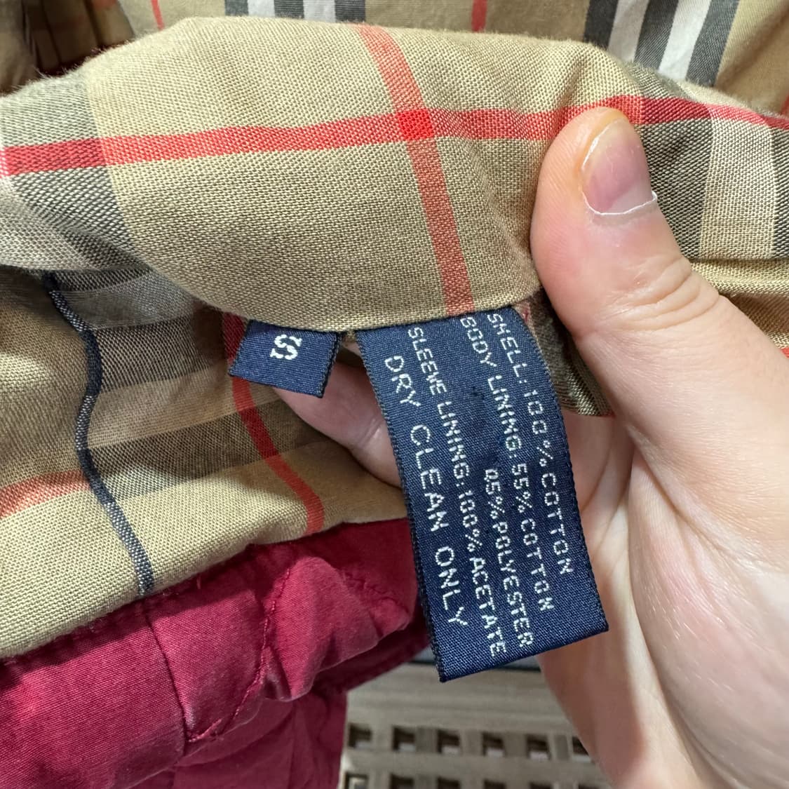 80s 버버리 우먼스 클래식 루즈 퀼팅 자켓 (S)   상품이미지7