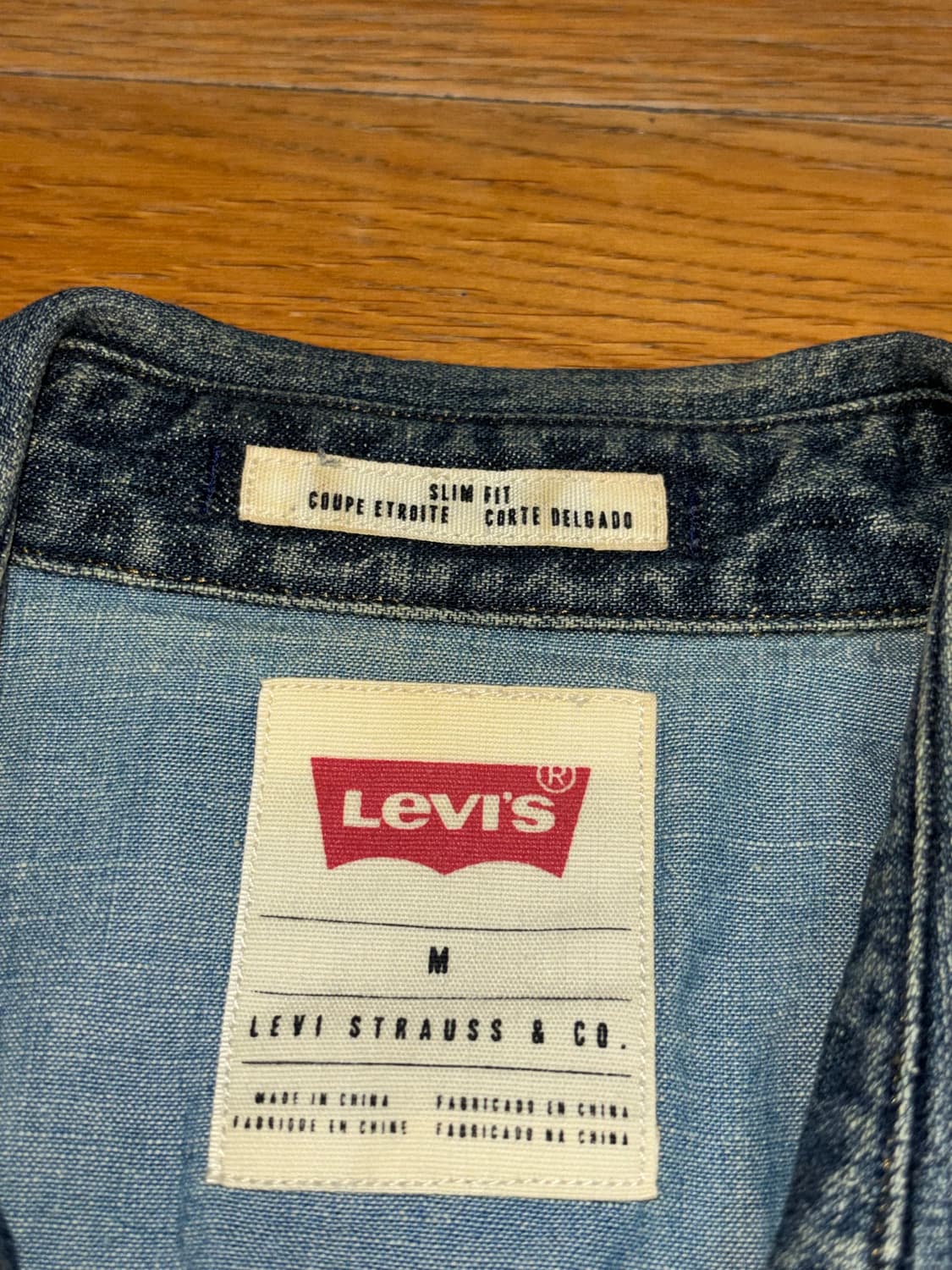 리바이스 웨스턴 데님 투포켓 셔츠 상품이미지8