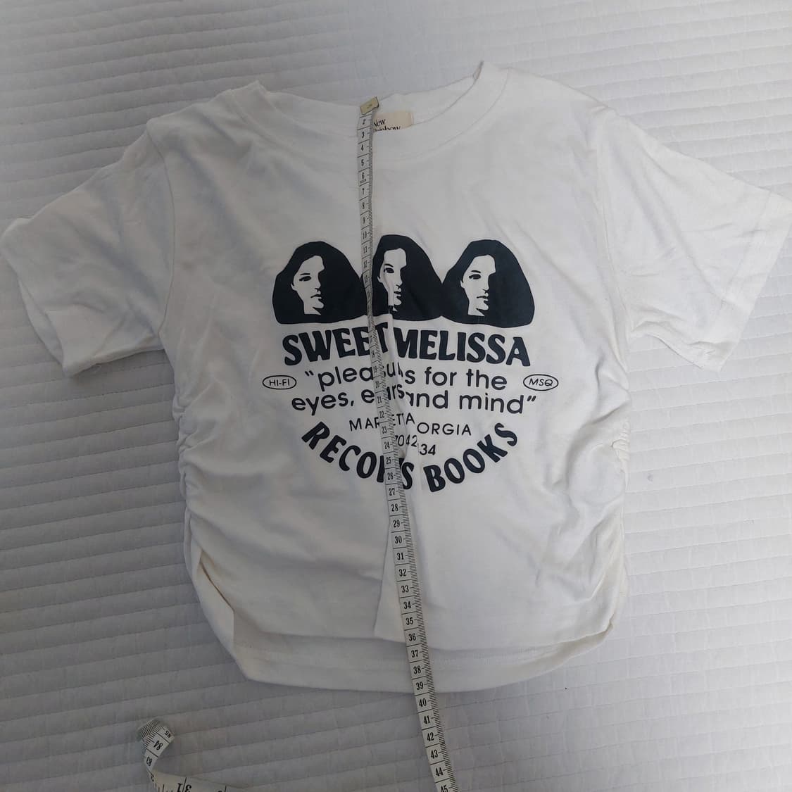 기본 셔링 회이트 크롭티 상품이미지2