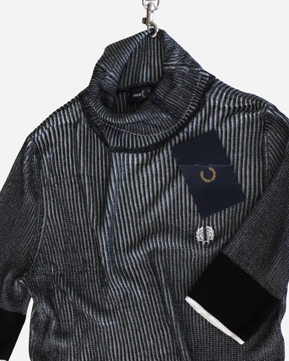 Fred Perry Striped Viscose Knit Top 상품이미지3