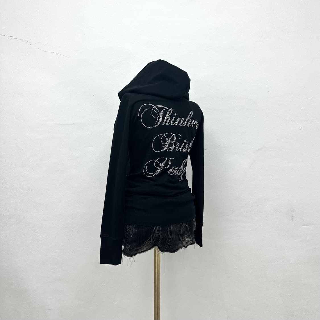 Y2K cross cubic hoodie 상품이미지2