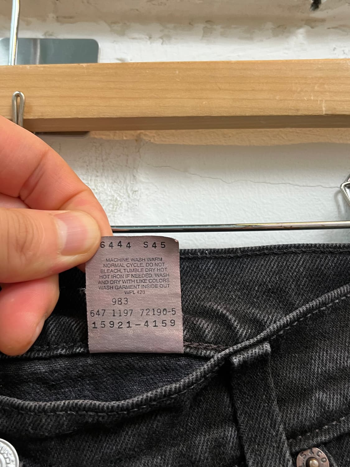 Levis 912 Orange Tab 슬림핏 블랙 데님팬츠 S 상품이미지4