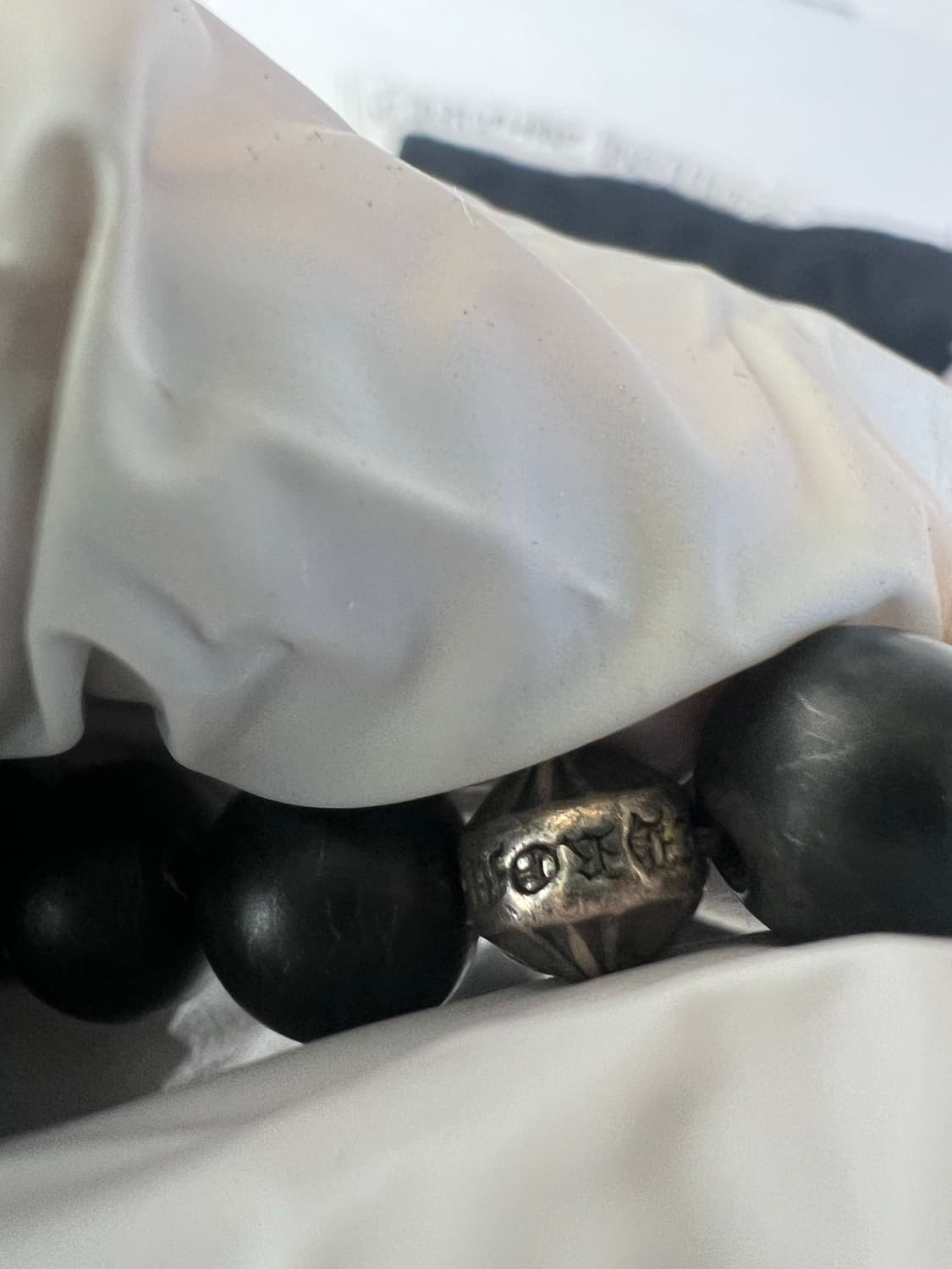 크롬하츠 8mm 블랙 오닉스 비즈 팔찌 상품이미지5