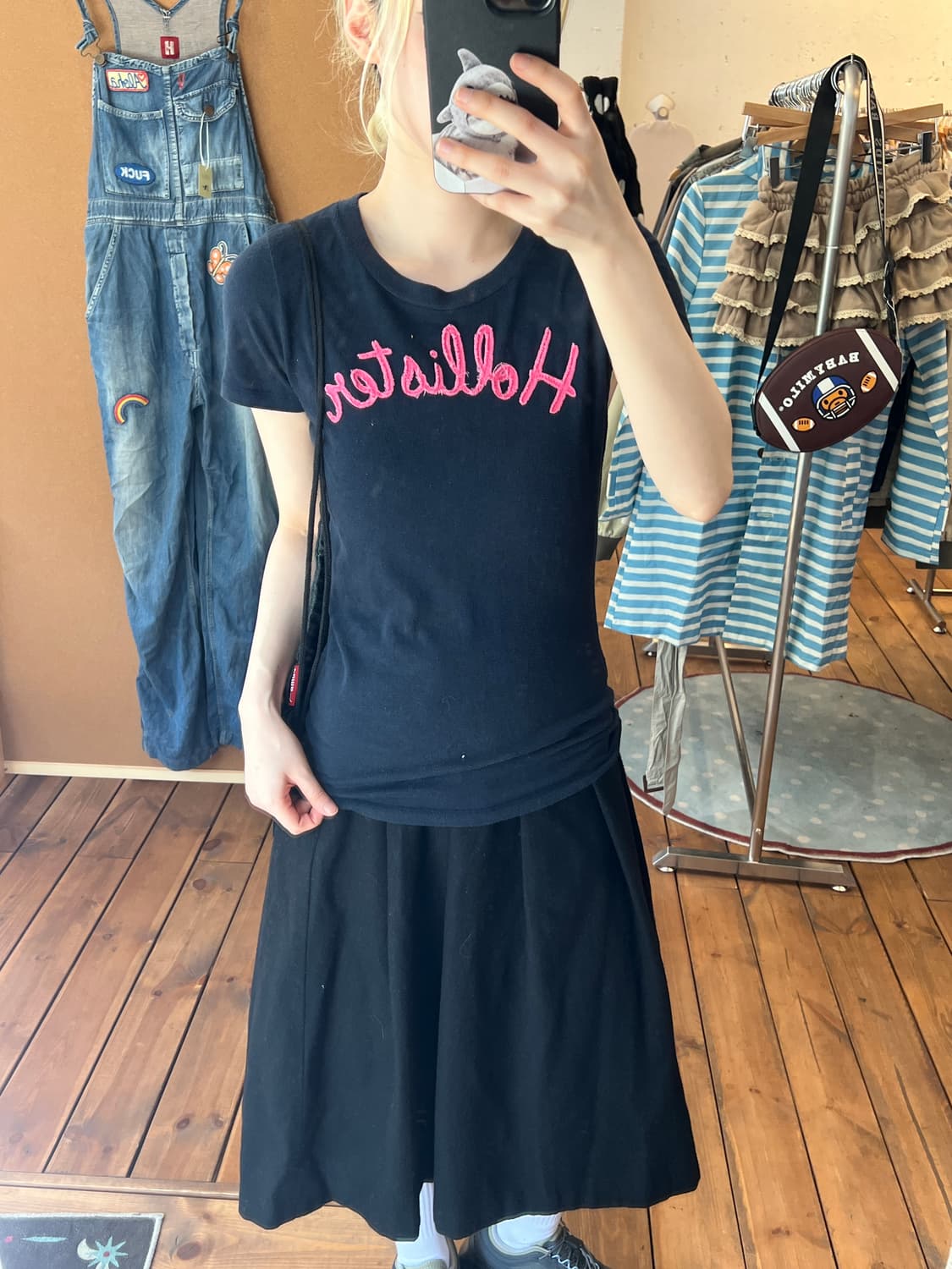 Hollister 블랙 반팔 상품이미지1