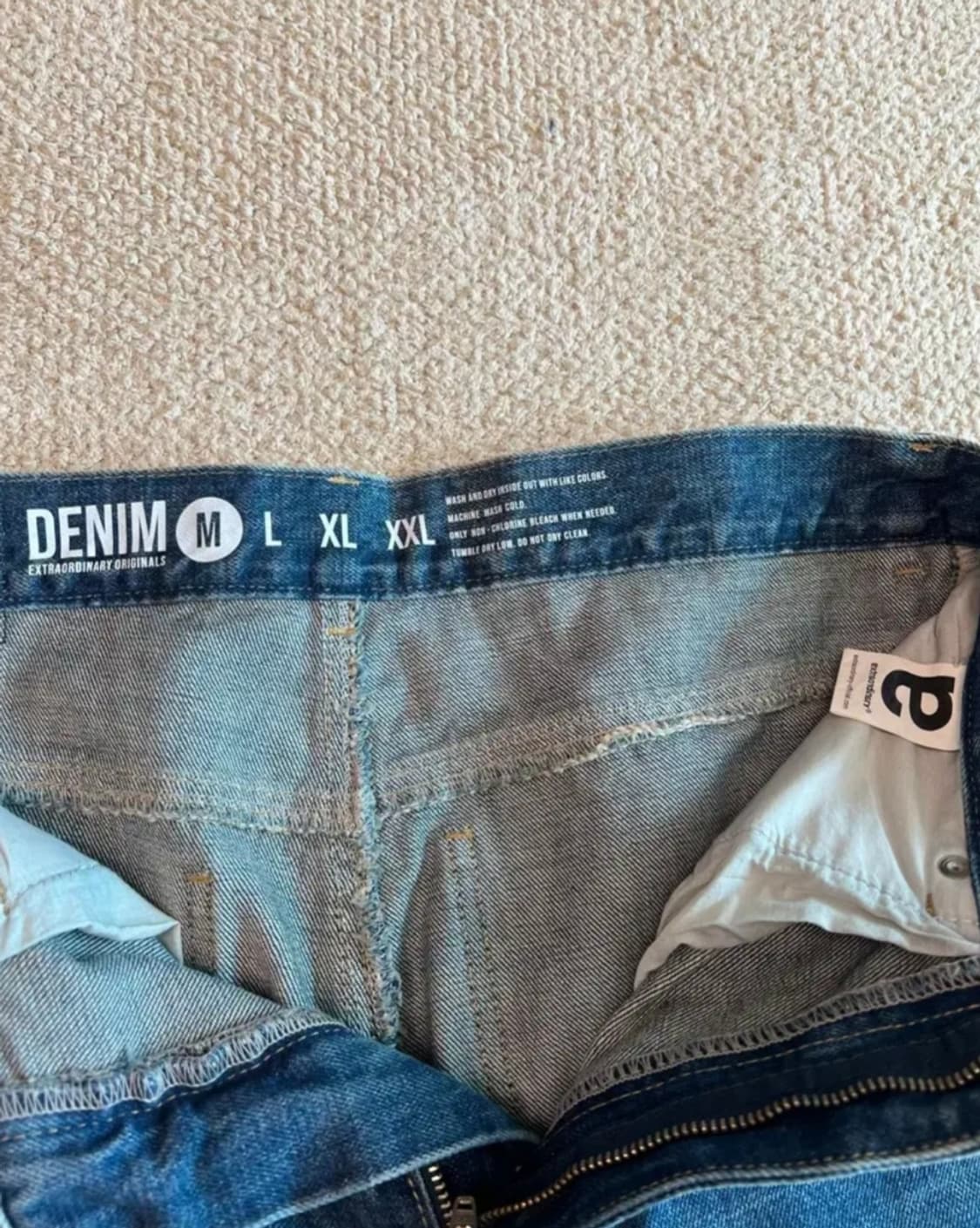 엑스트라오디너리 데미지 데님 팬츠 M 상품이미지4