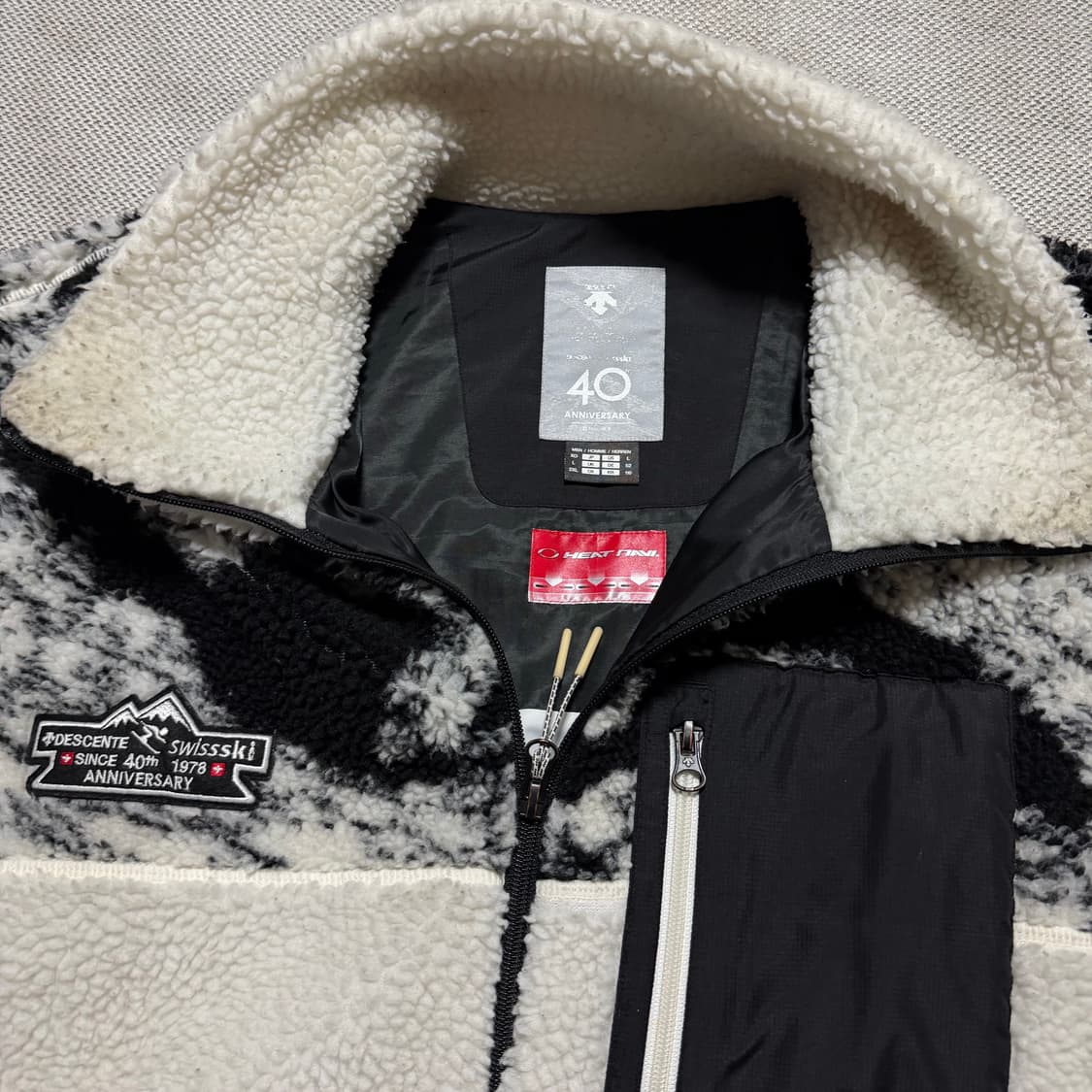 데상트 스위스 스키 40주년 플리스 자켓 상품이미지2