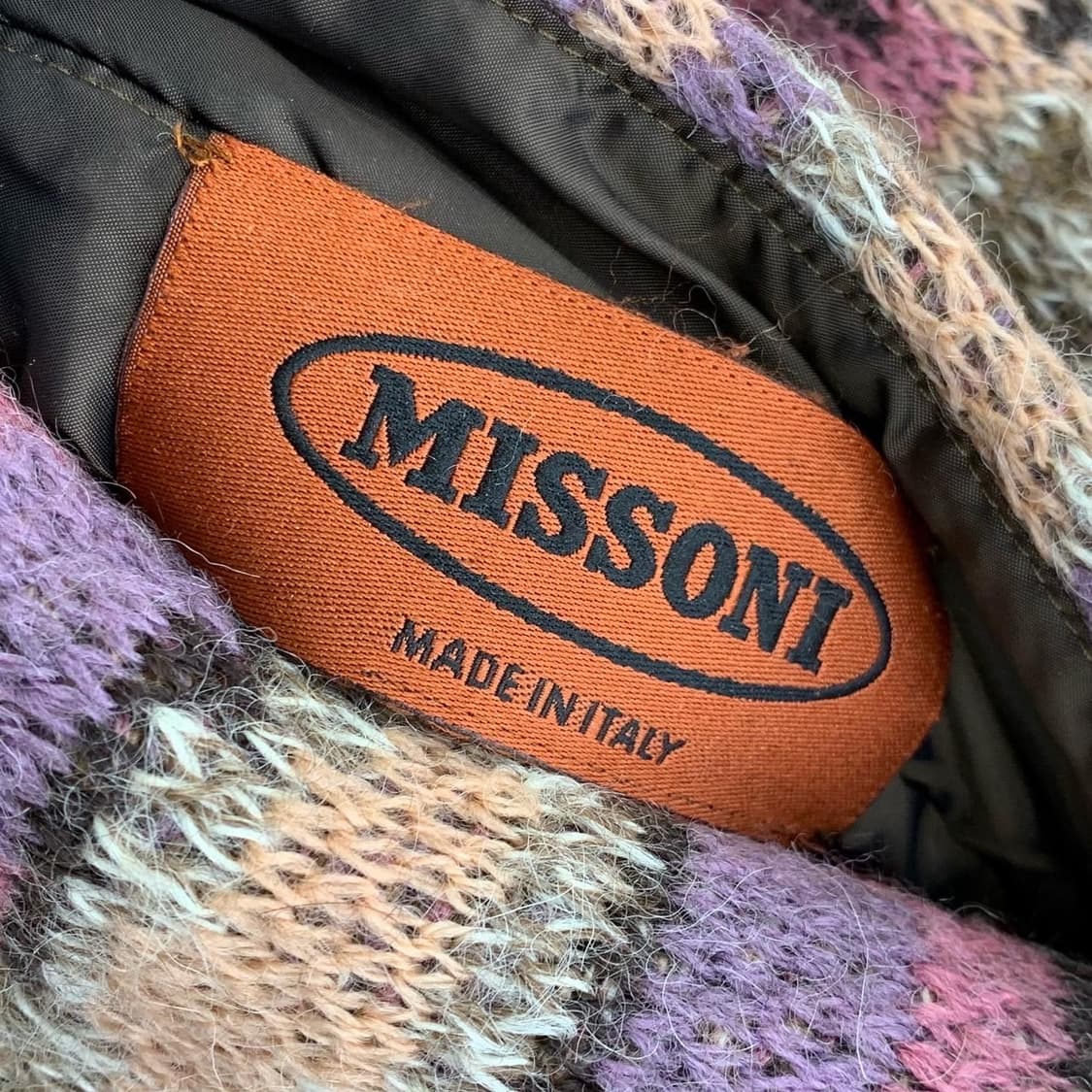 미쏘니 플라워 패턴 울 리버시블 브라운 퀼팅 코트 상품이미지7