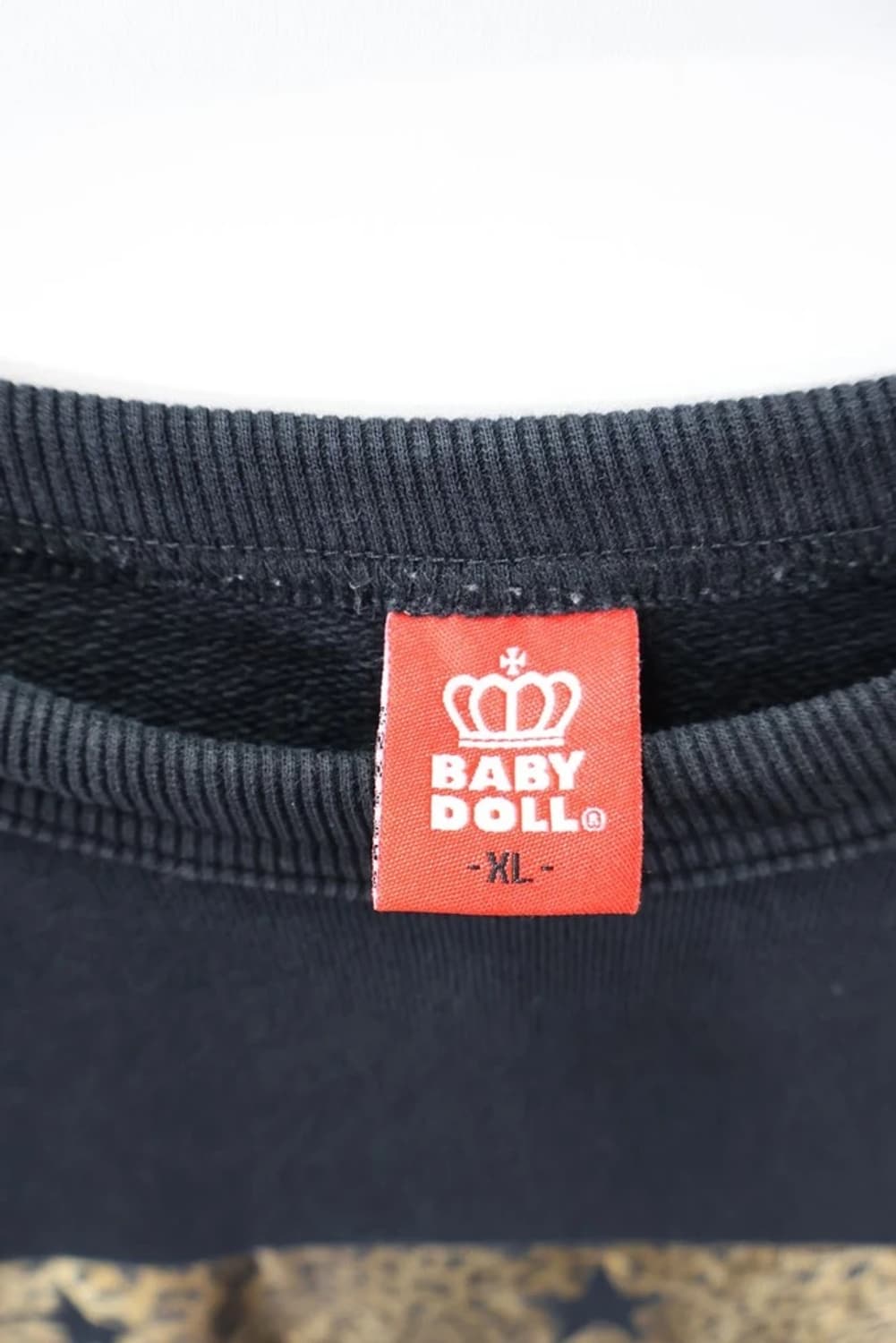 베이비돌 블랙 프린팅 맨투맨 상품이미지6