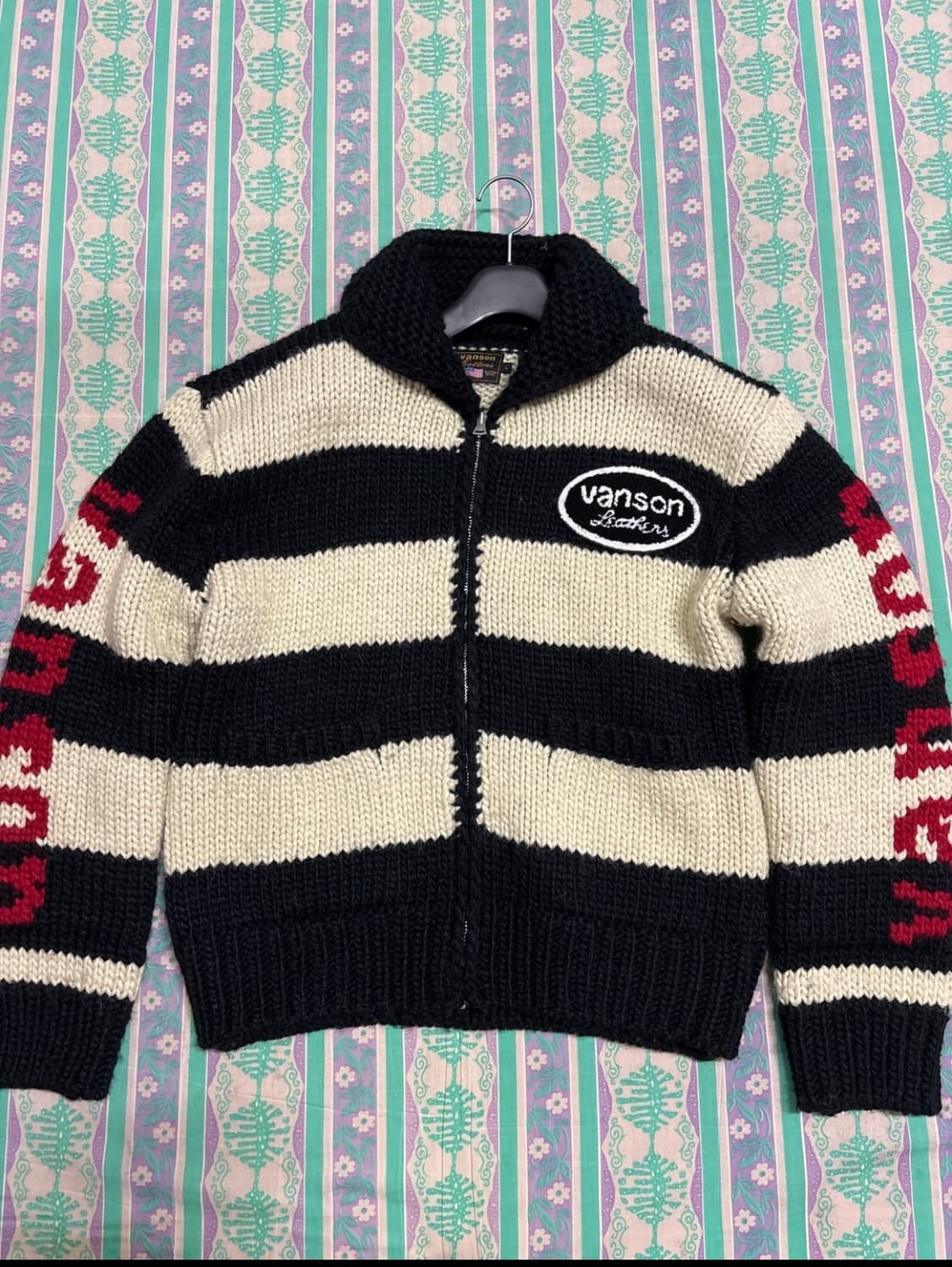 뜨개 코위찬 집업 상품이미지1