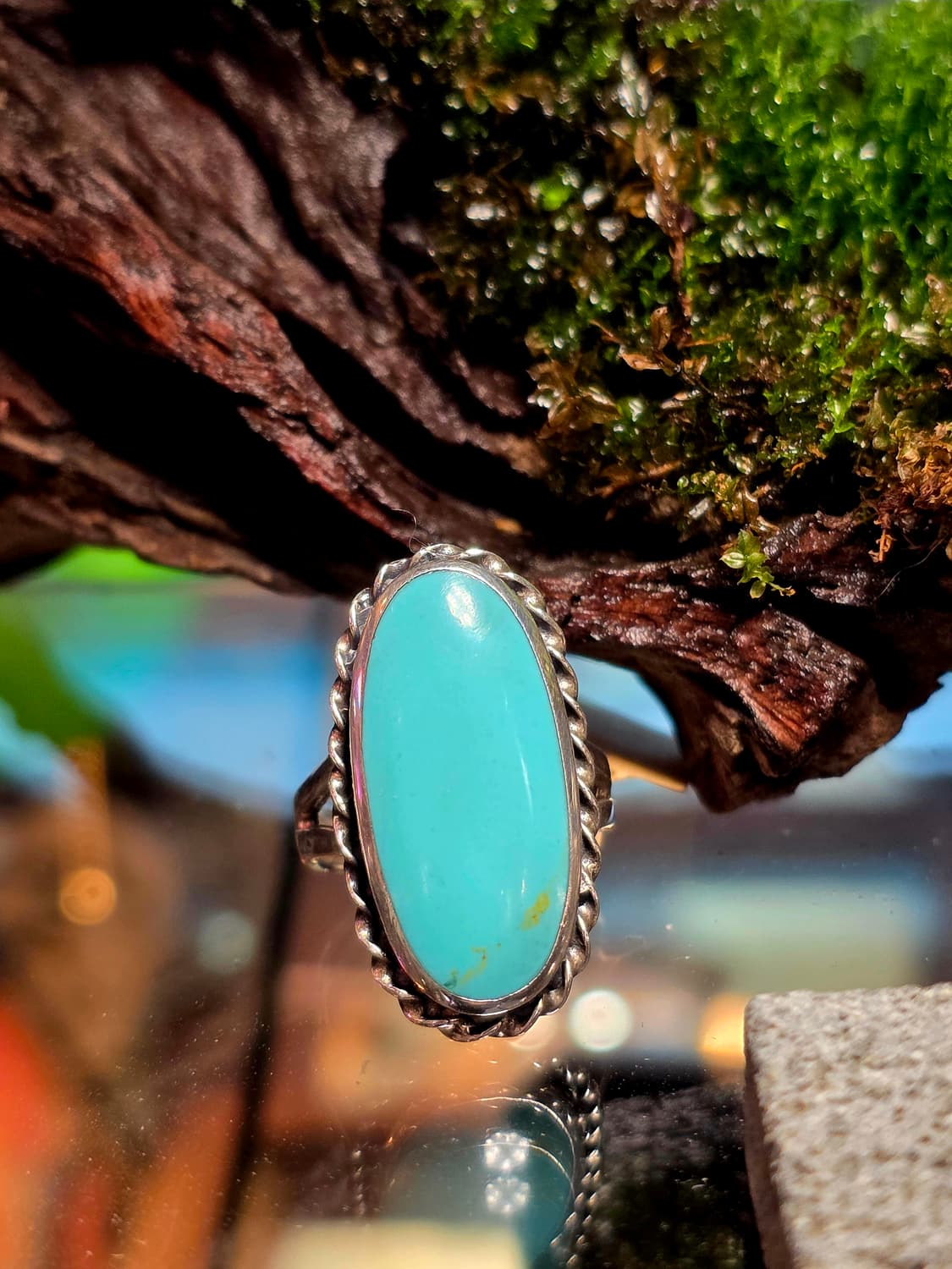 USA vintage silver925 turquoise ring 상품이미지4