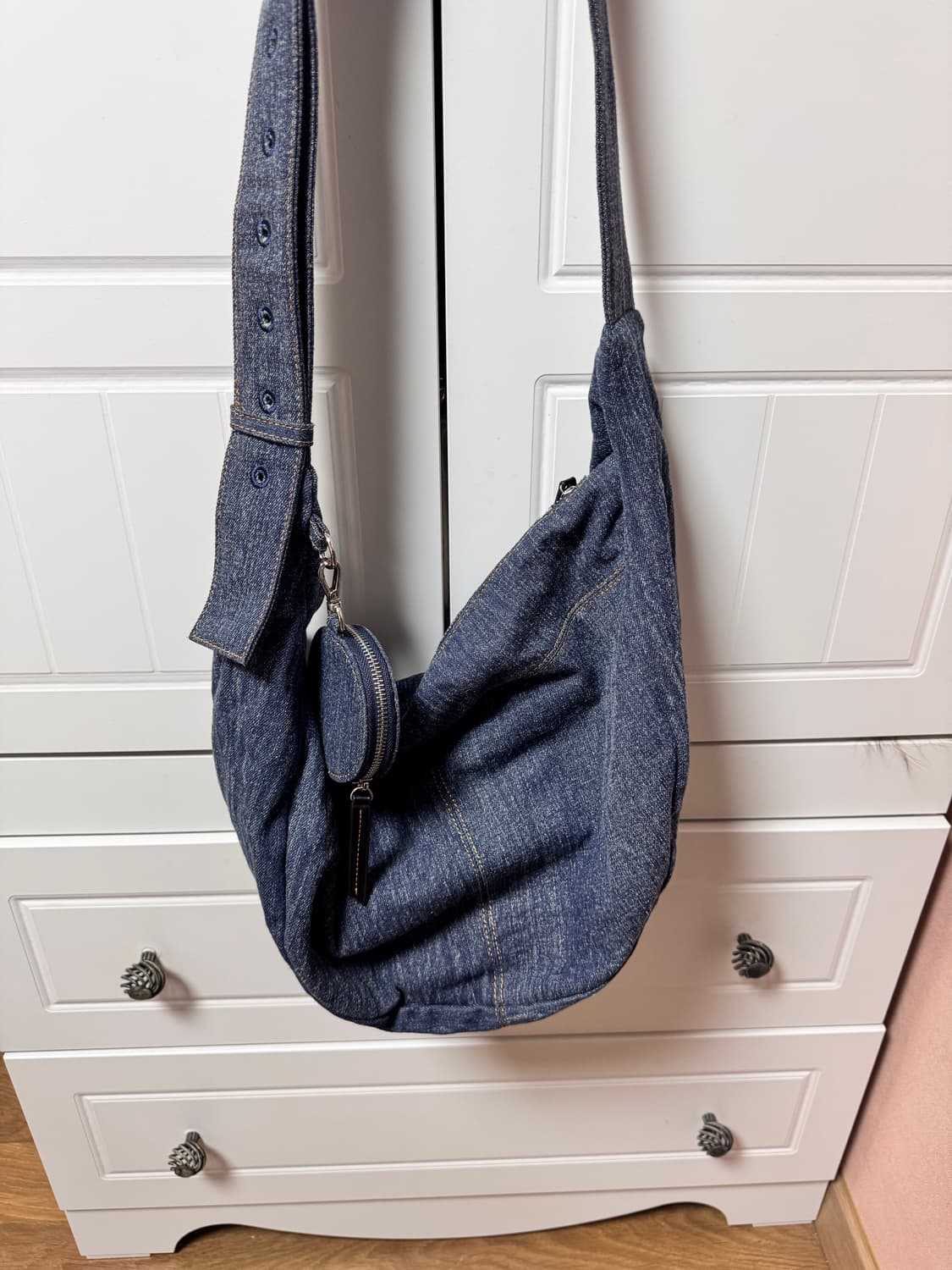 밈더워드로브 몬타 데님 메신저백 상품이미지2