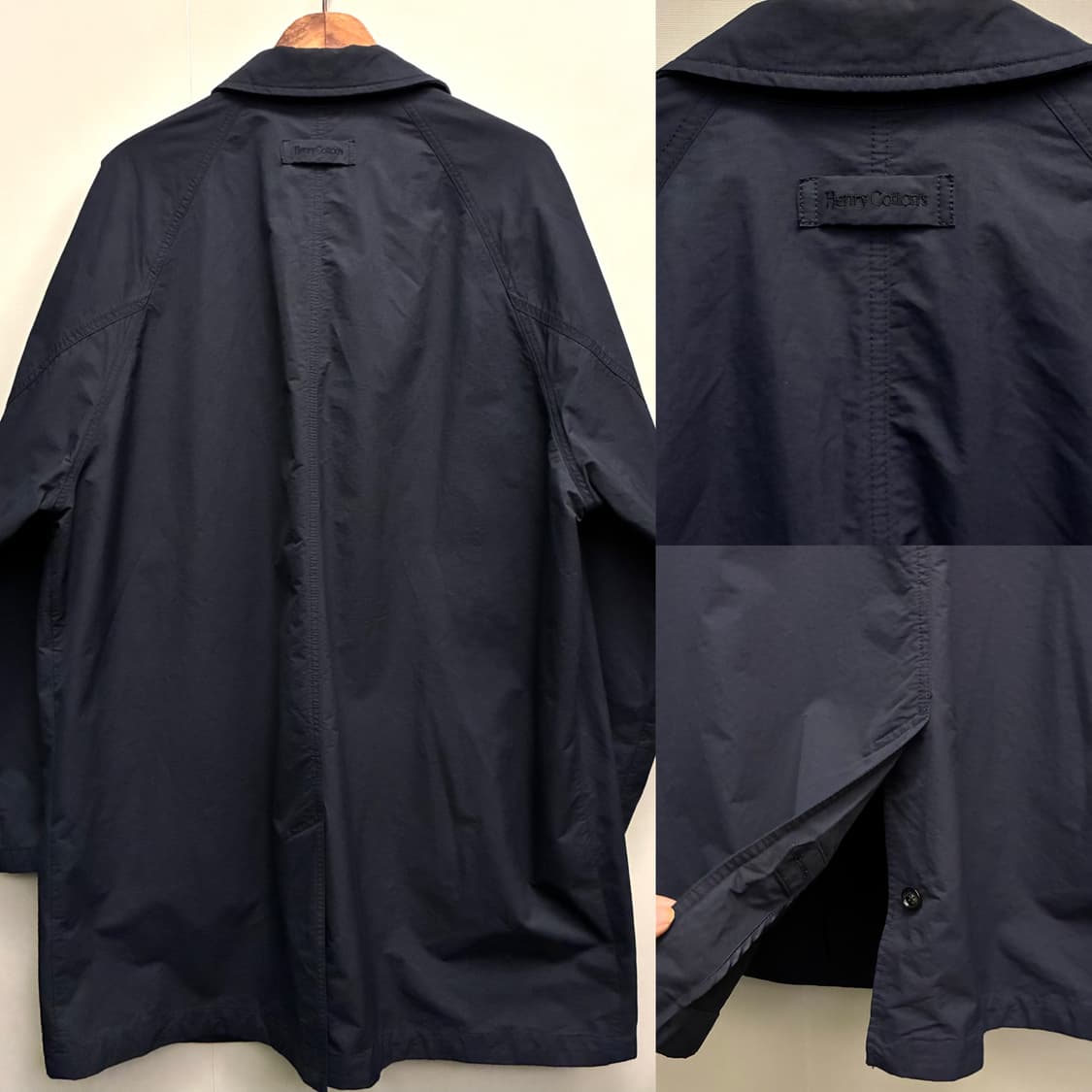 (52/110)헨리코튼 코튼 나일론 홀겹 베이직 맥코트 싱글코트 상품이미지8