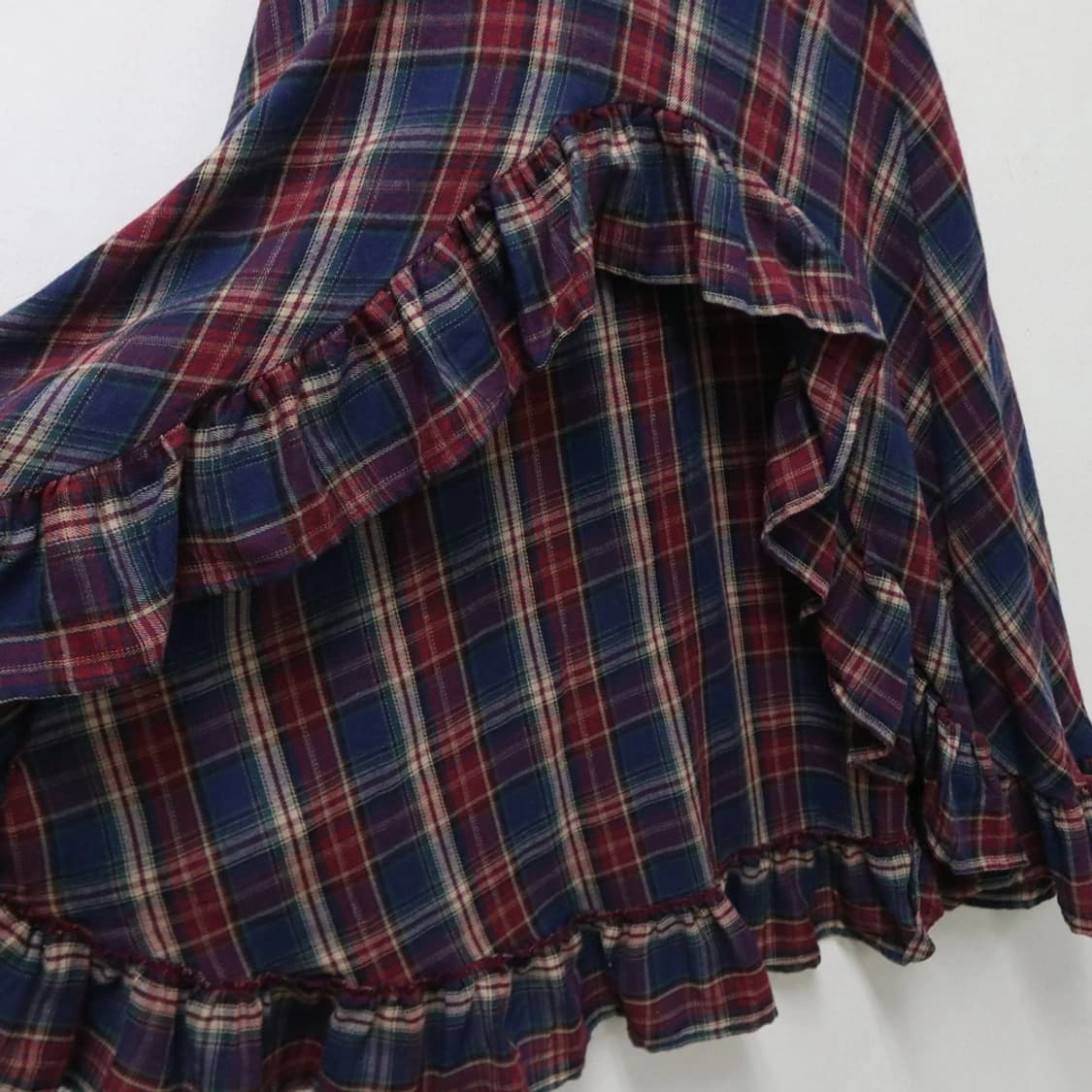 지알엘 체크 언발 프릴 롱 스커트 63607 상품이미지6